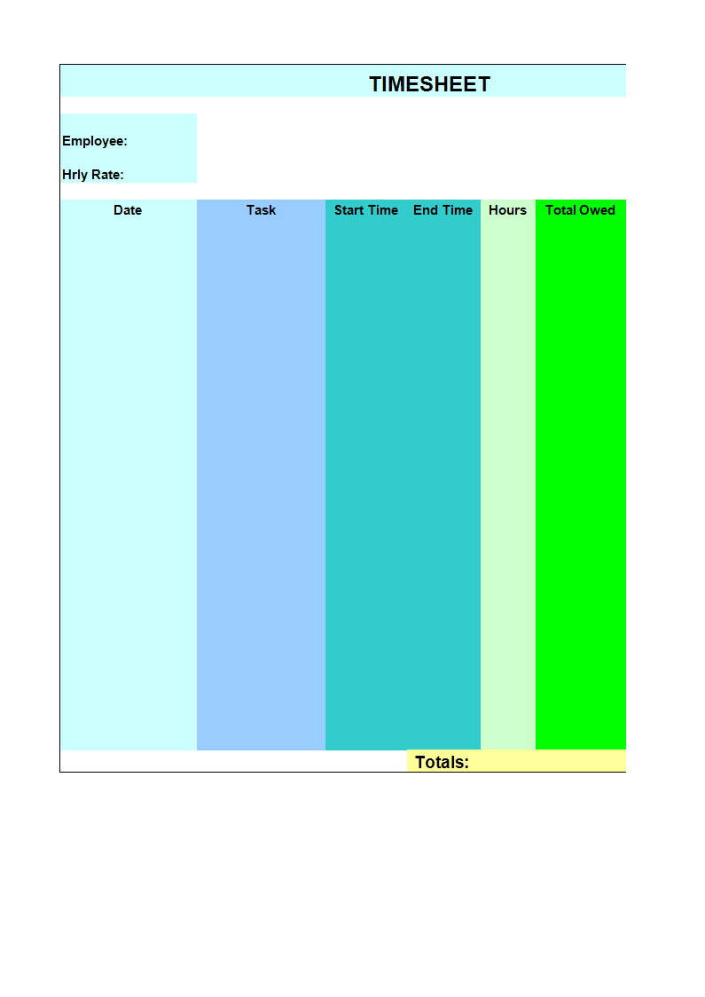 time sheet format voorbeeld afbeelding 