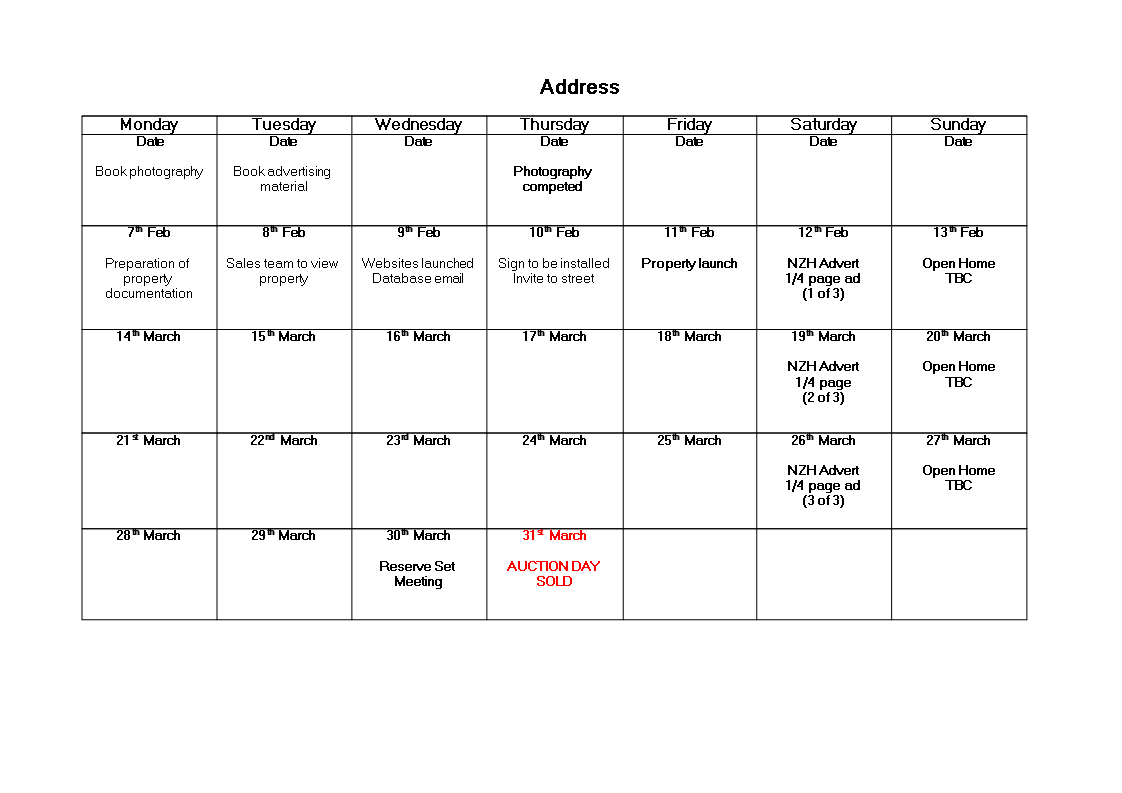 marketing calendar example Hauptschablonenbild