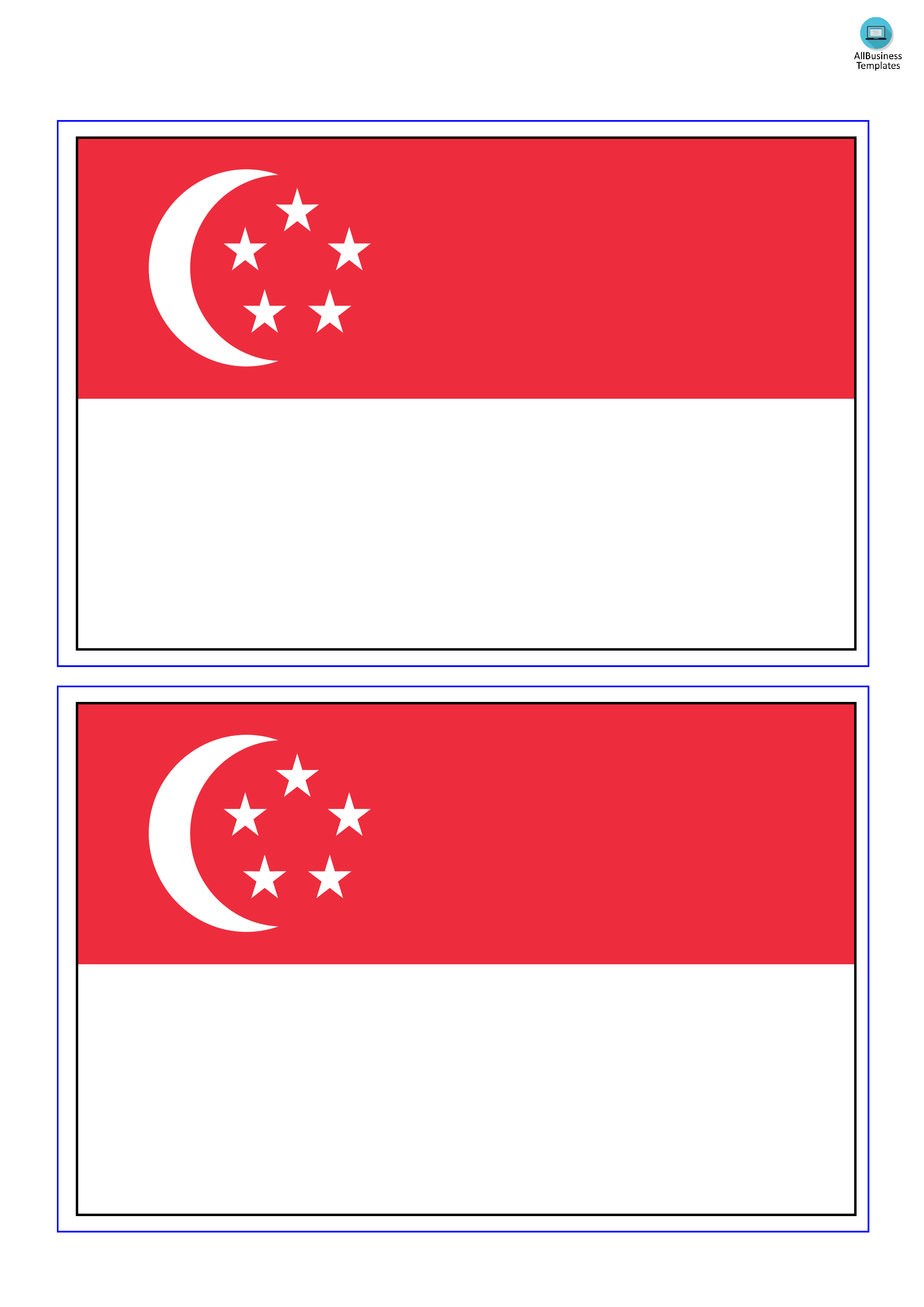 Singapore Flag | Templates at allbusinesstemplates.com