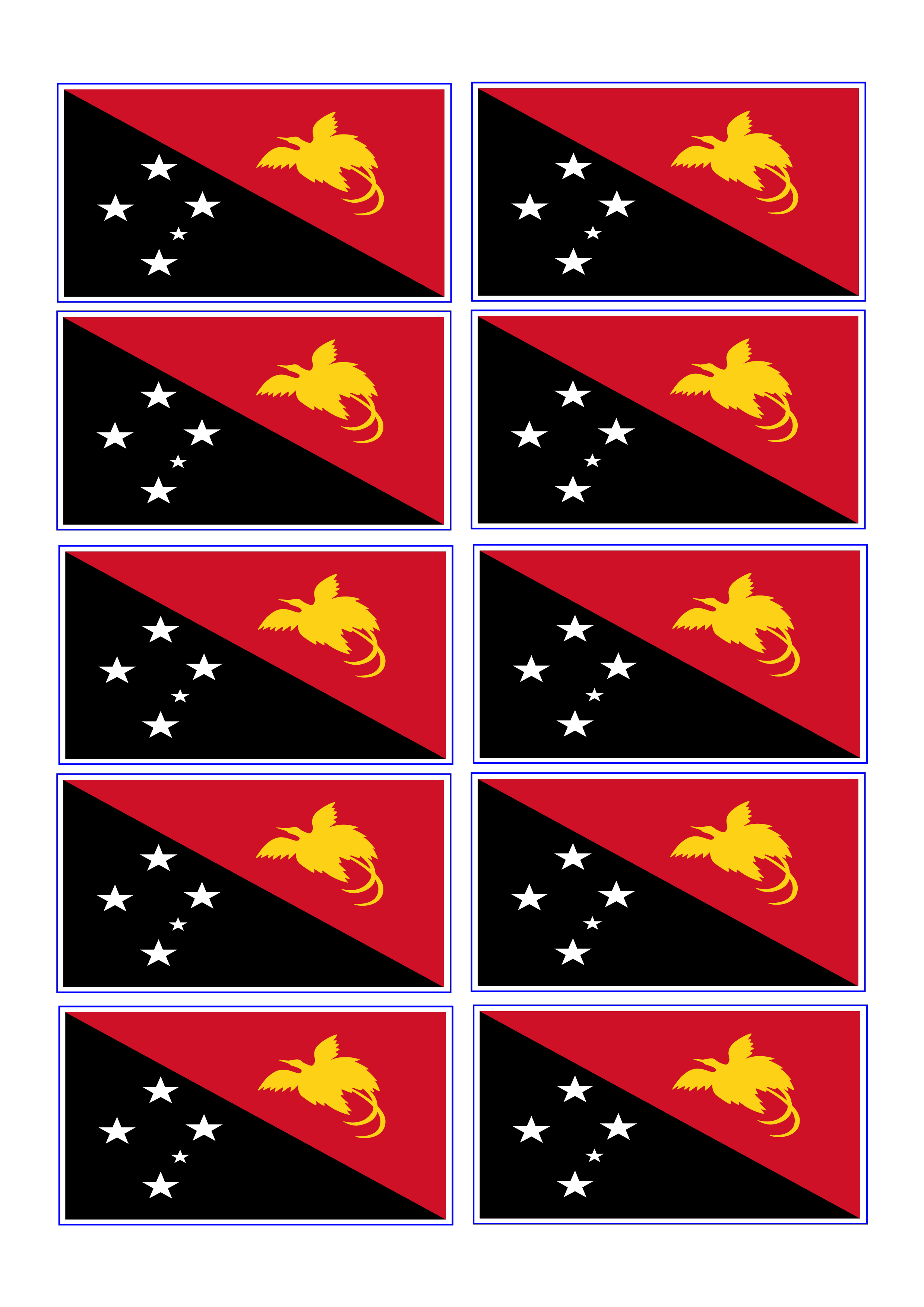 Papua New Guinea Flag | Templates at allbusinesstemplates.com