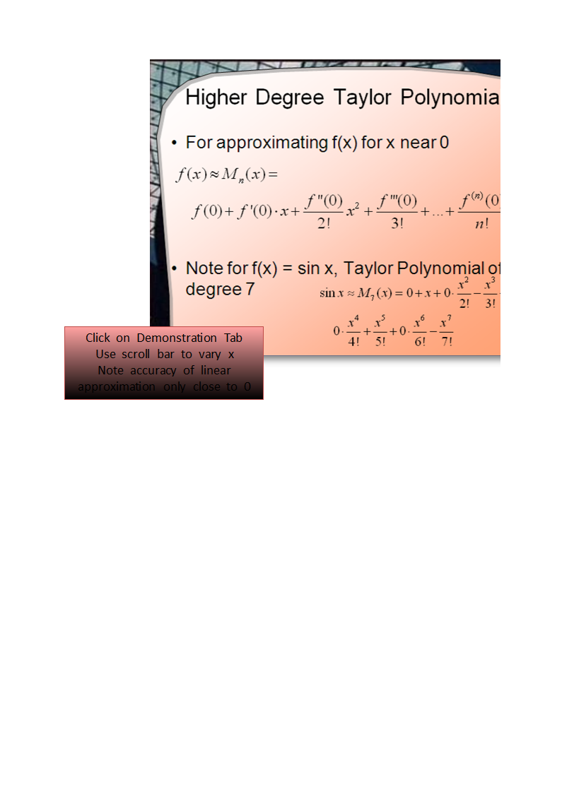 higher degree taylor polynomial Hauptschablonenbild