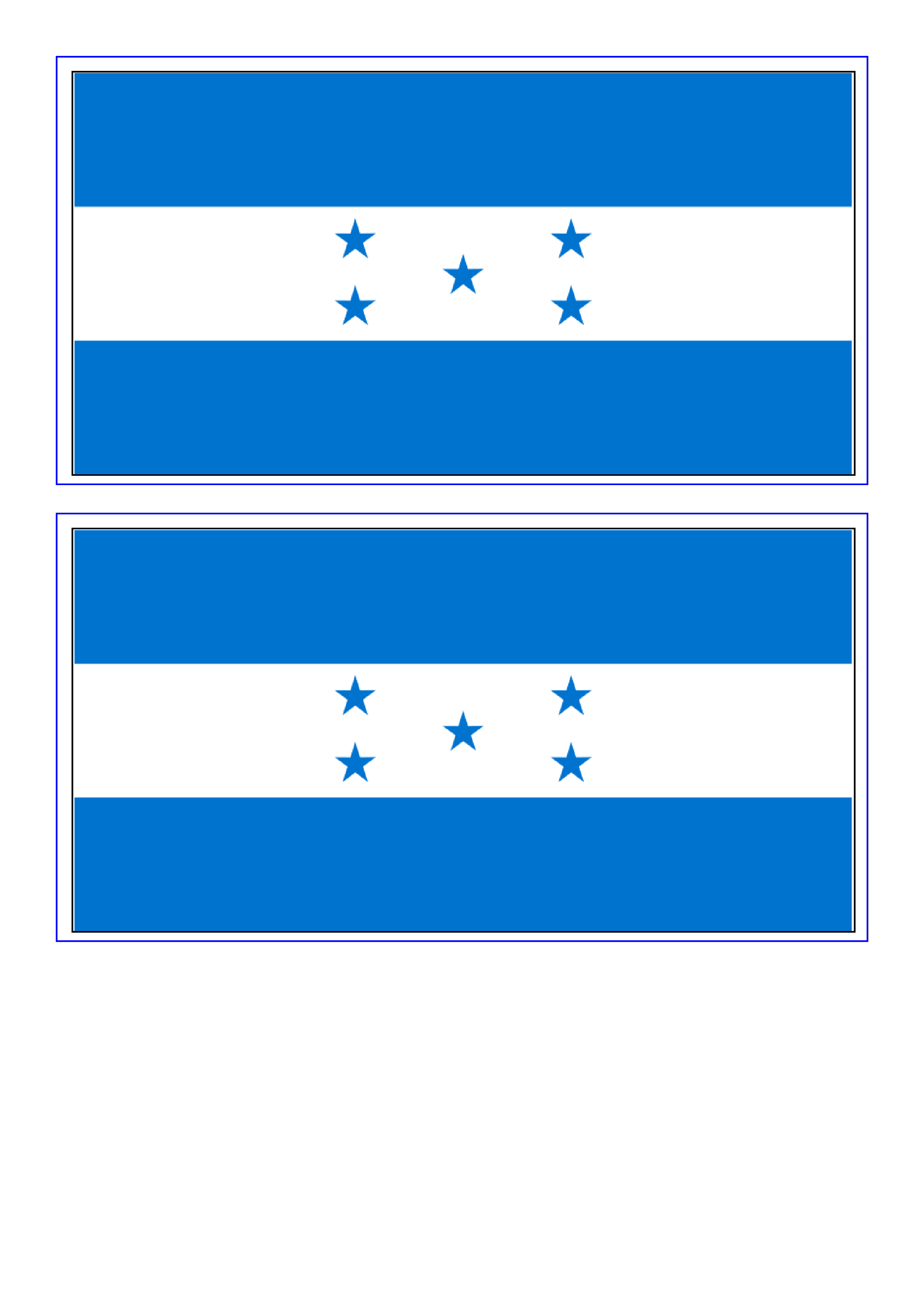 Honduras Flag Printable