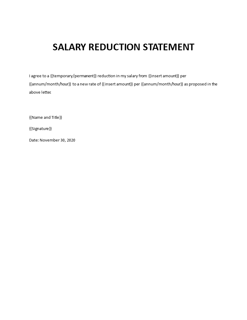  Reduction Of Hours Letter To Employee Template 
