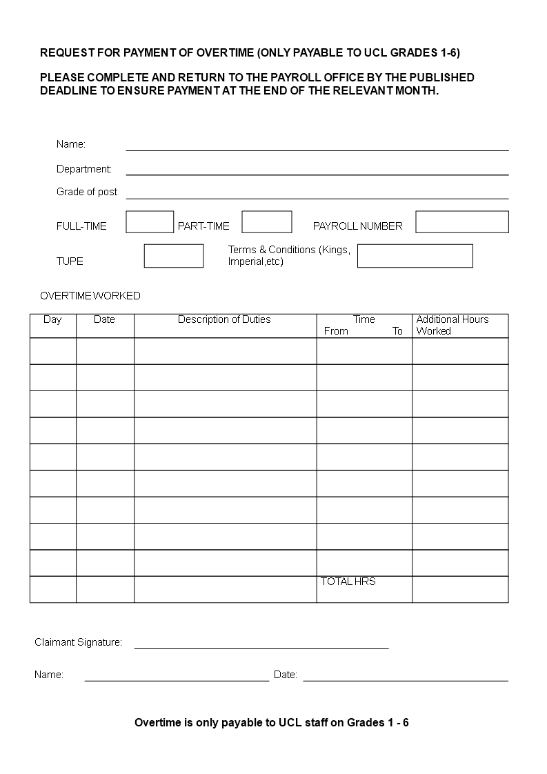 overtime sheet Hauptschablonenbild