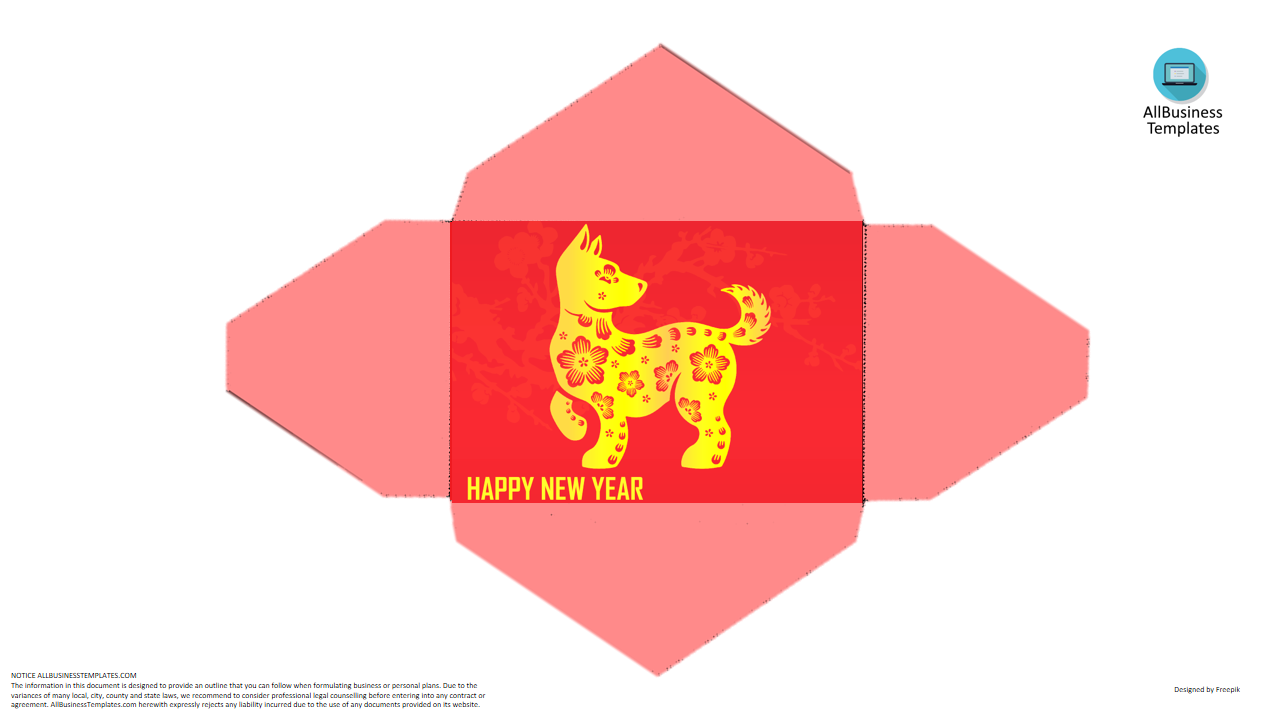 dog hongbao template for spring festival 2019 voorbeeld afbeelding 