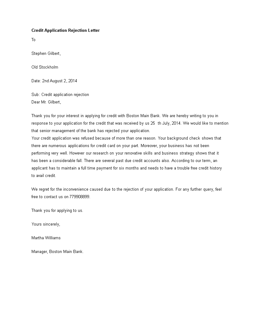 cover letter for letter of credit application