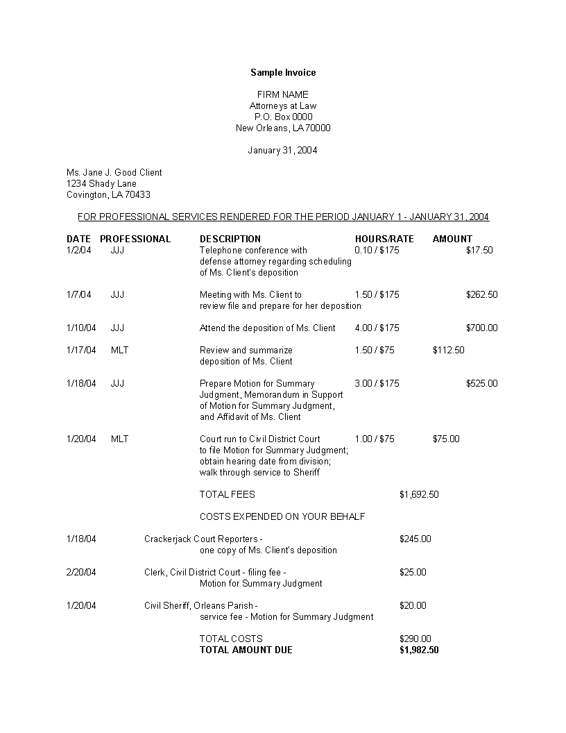 blank service invoice word template