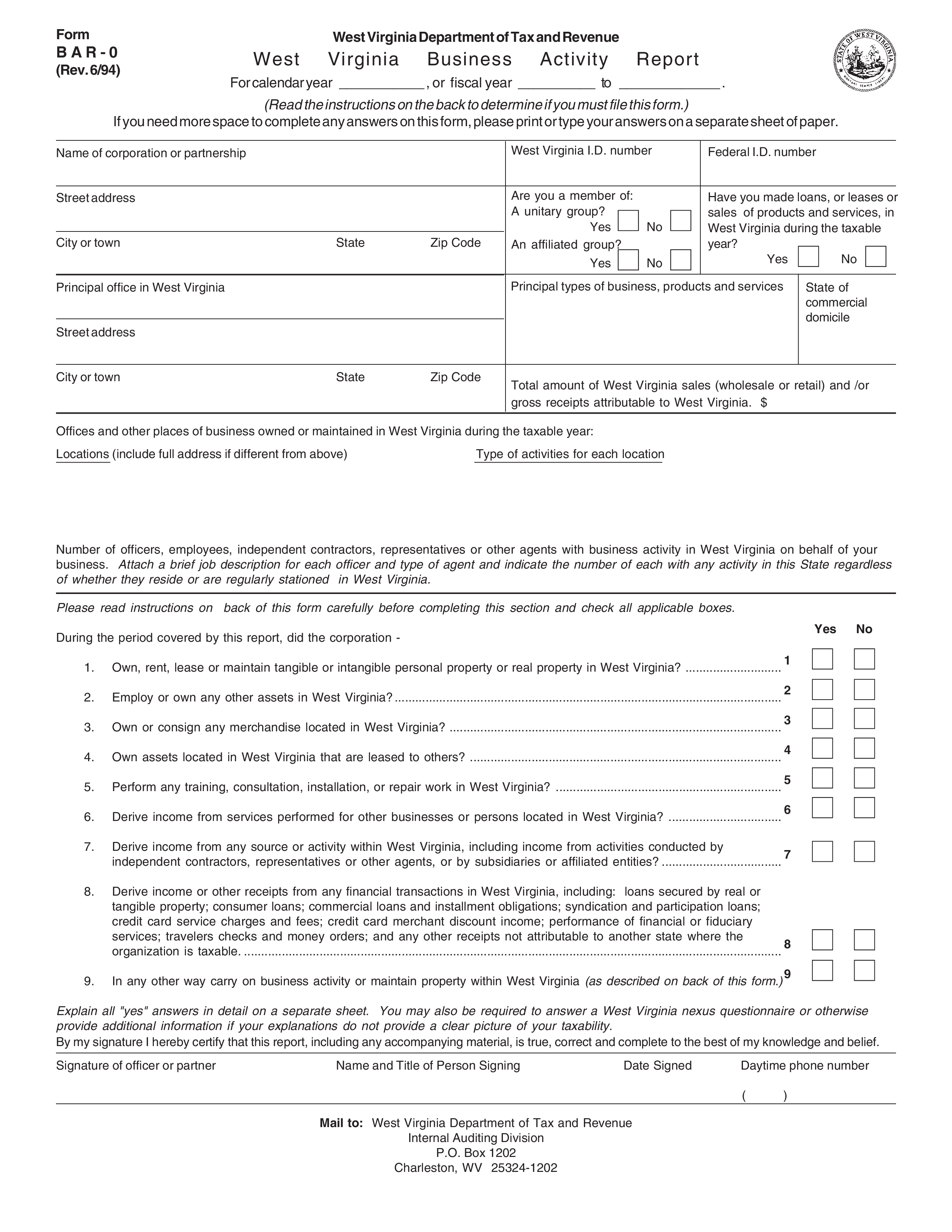 business activity report plantilla imagen principal