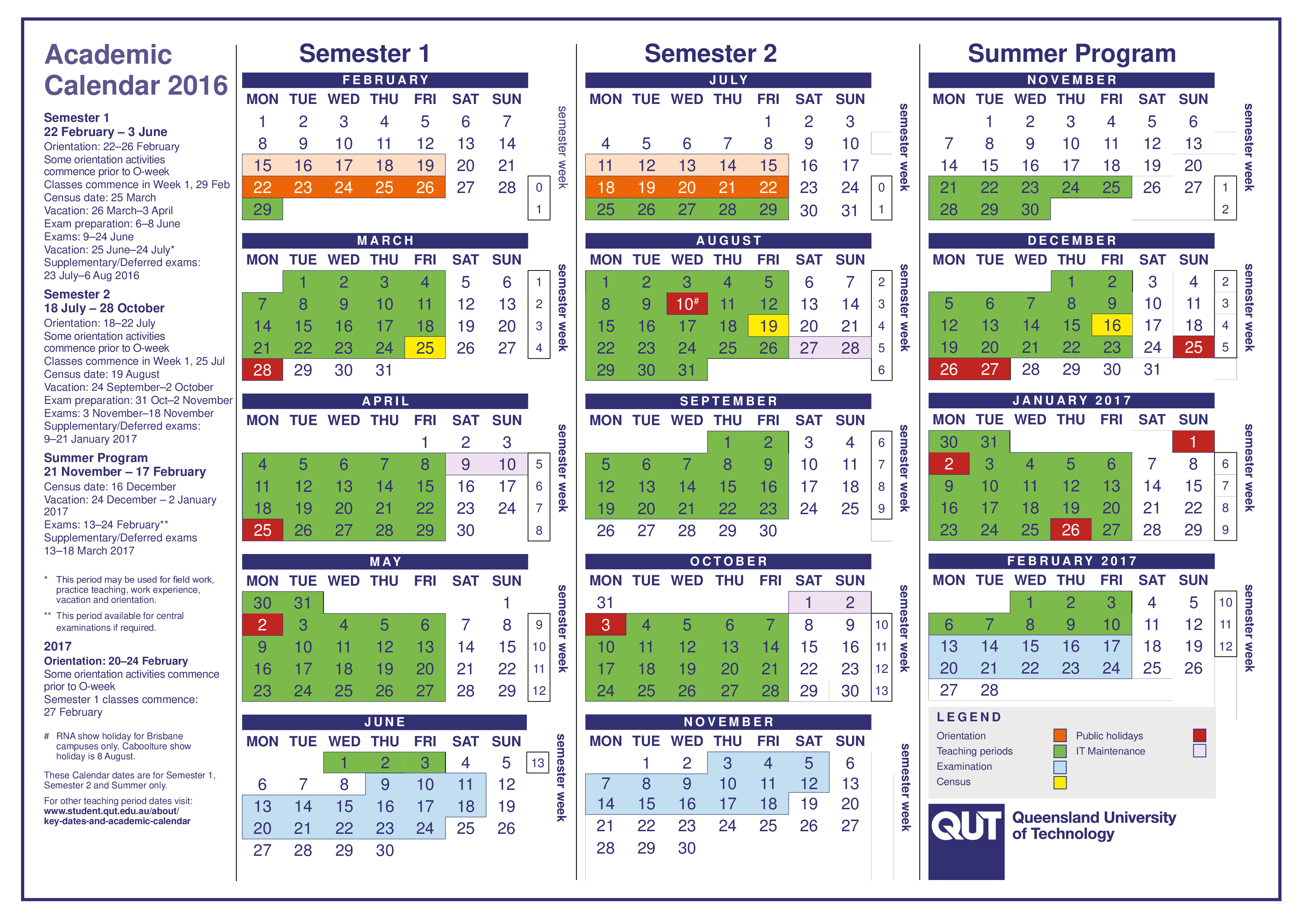 免费 Printable Blank Academic Calendar 样本文件在