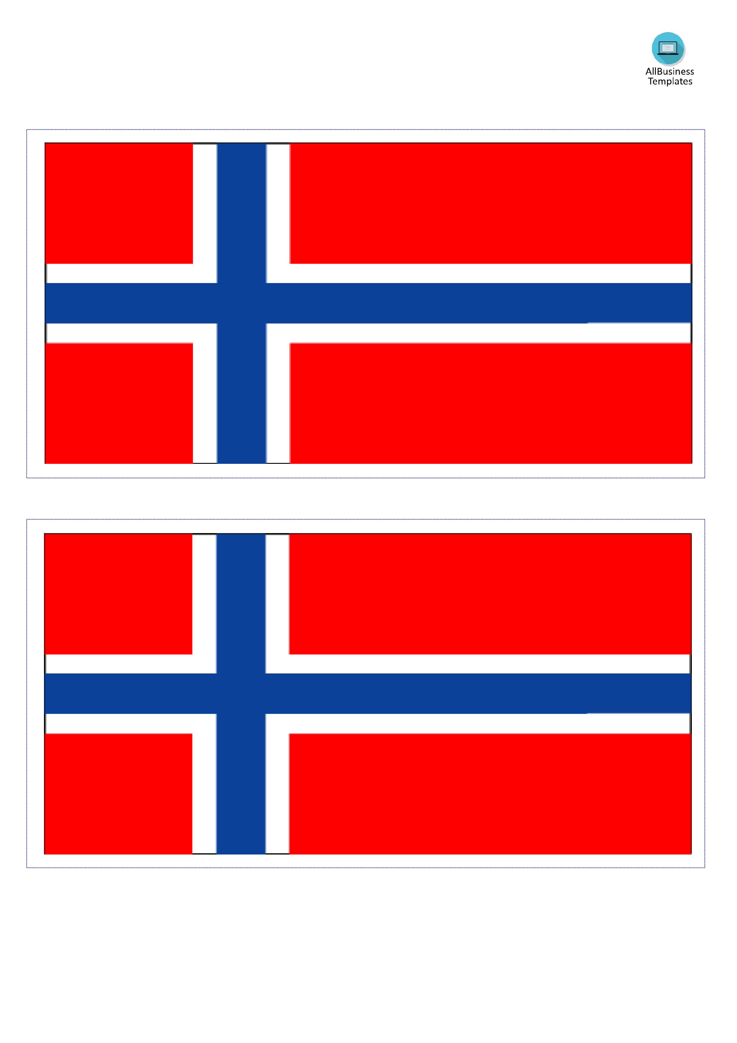 norwegian flag Hauptschablonenbild
