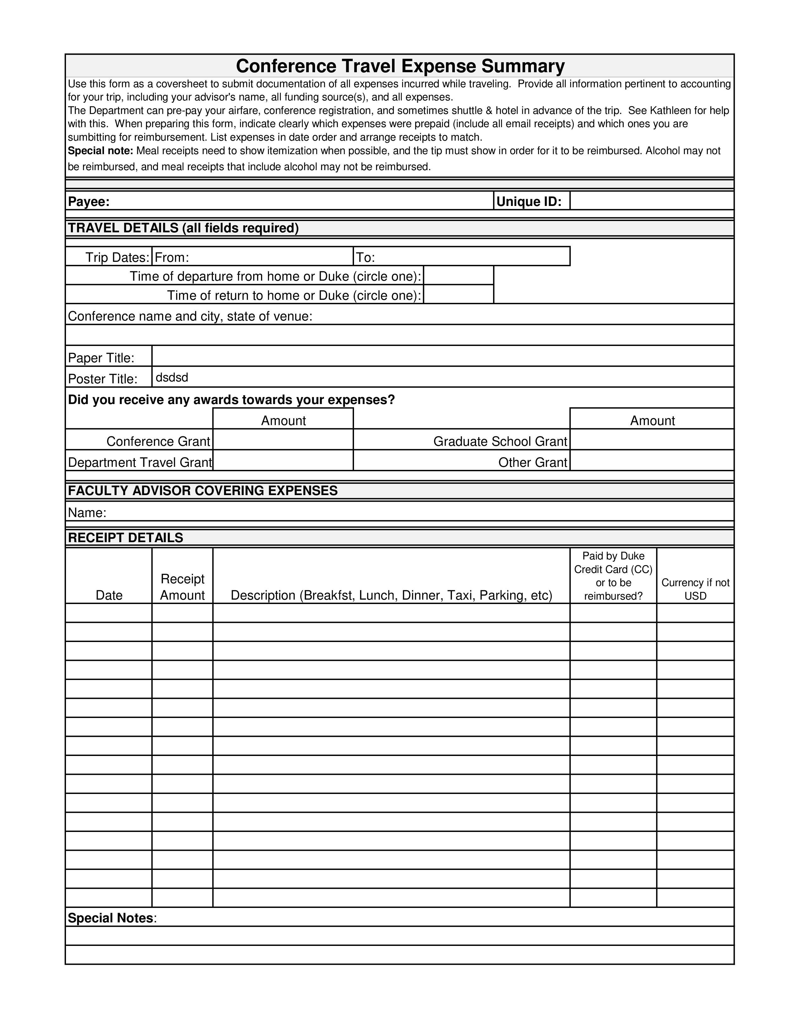 tube travel receipts