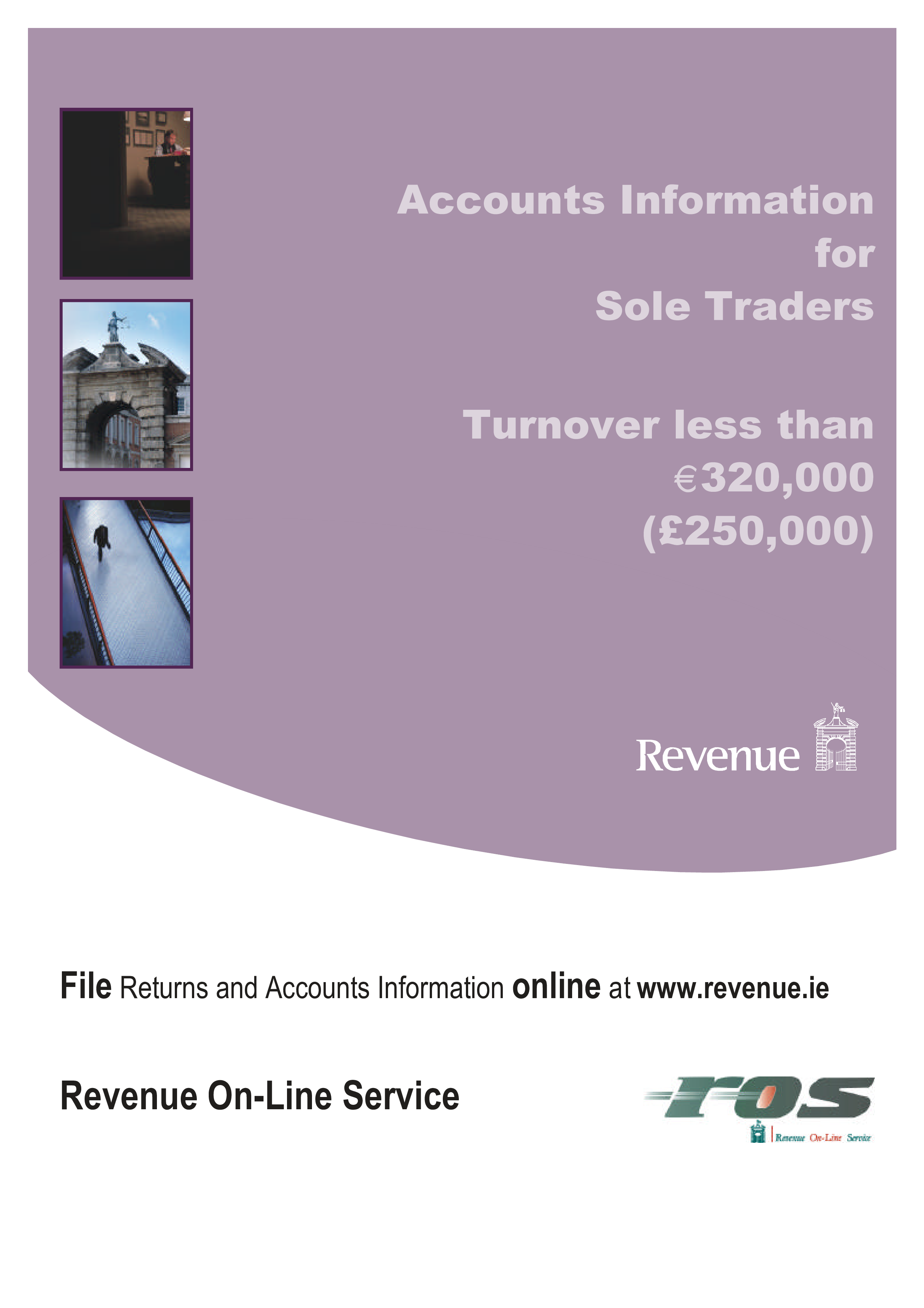 stam 1 - accounts information for sole traders turnover less than £320,000 (£250,000) voorbeeld afbeelding 