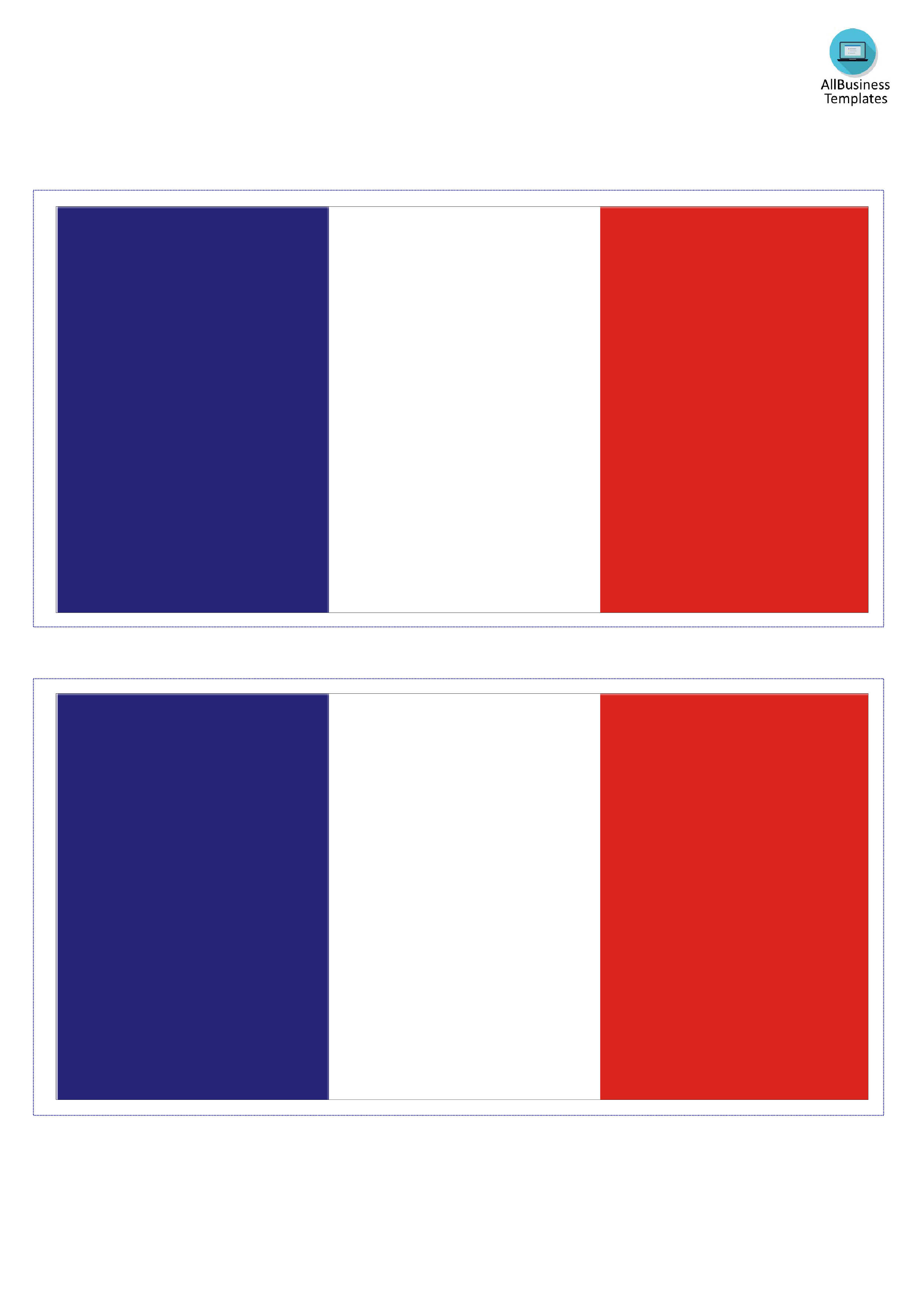 france flag template modèles