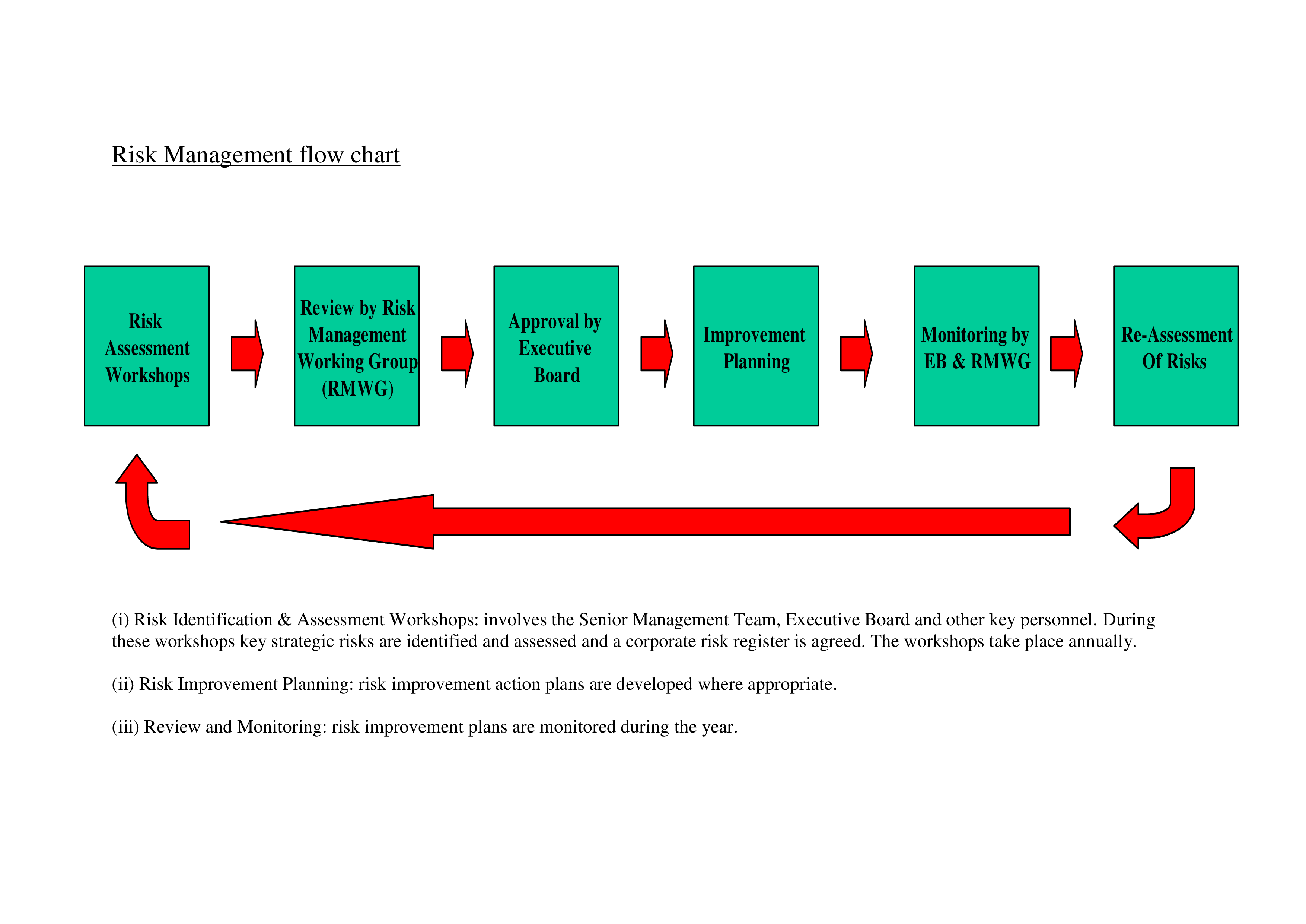 risk management flow chart template