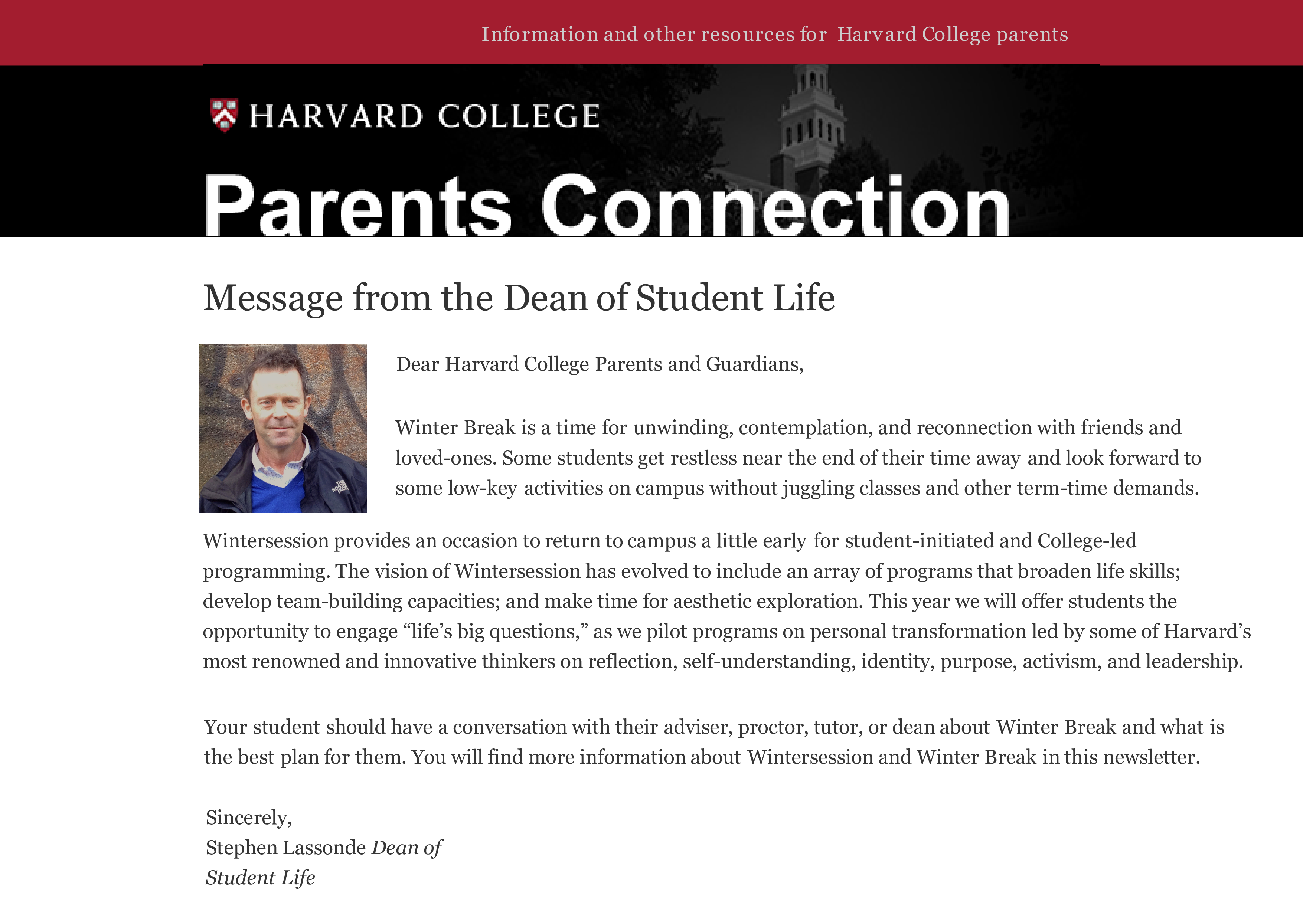 Parents Newsletter 模板