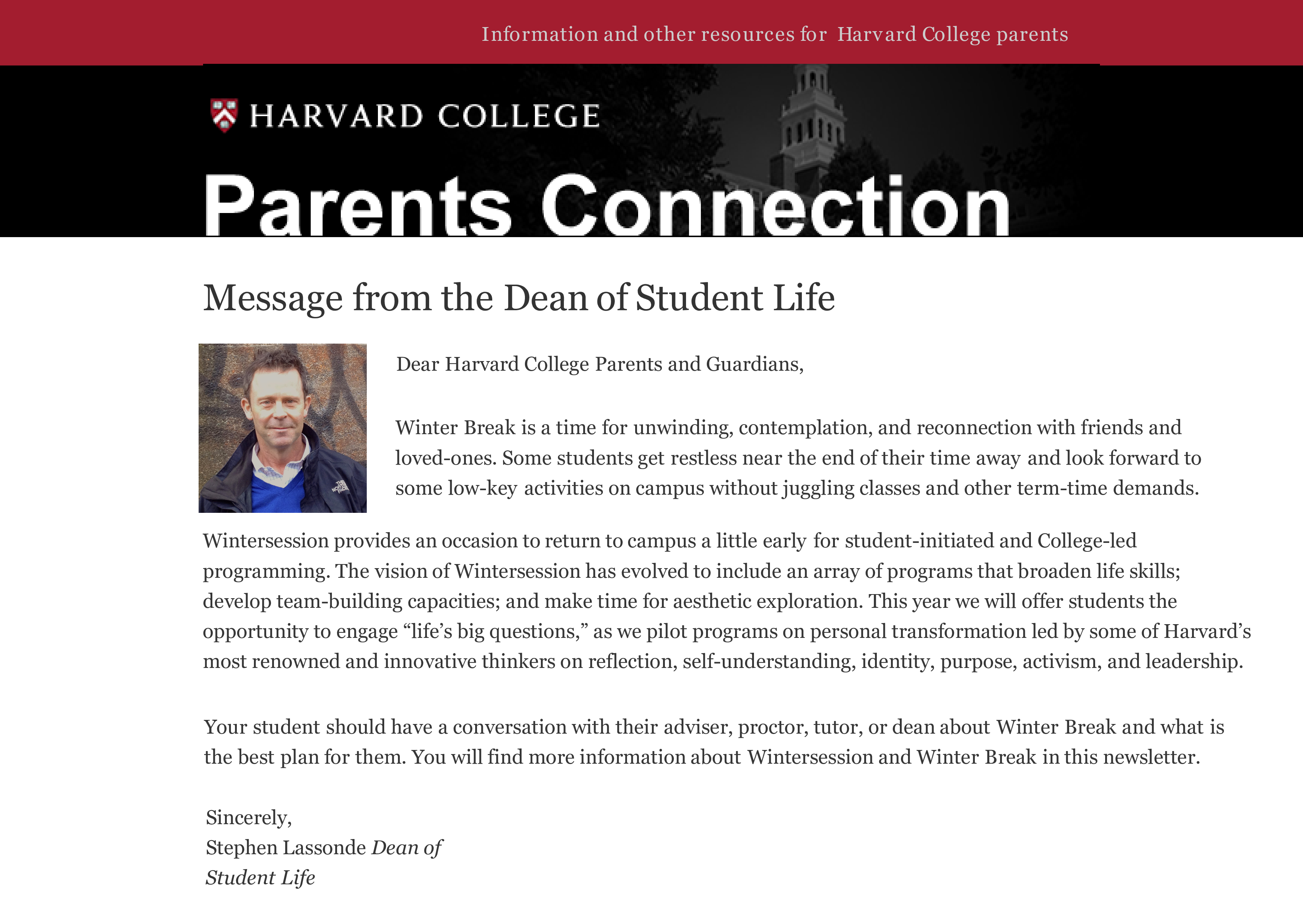 parents newsletter template