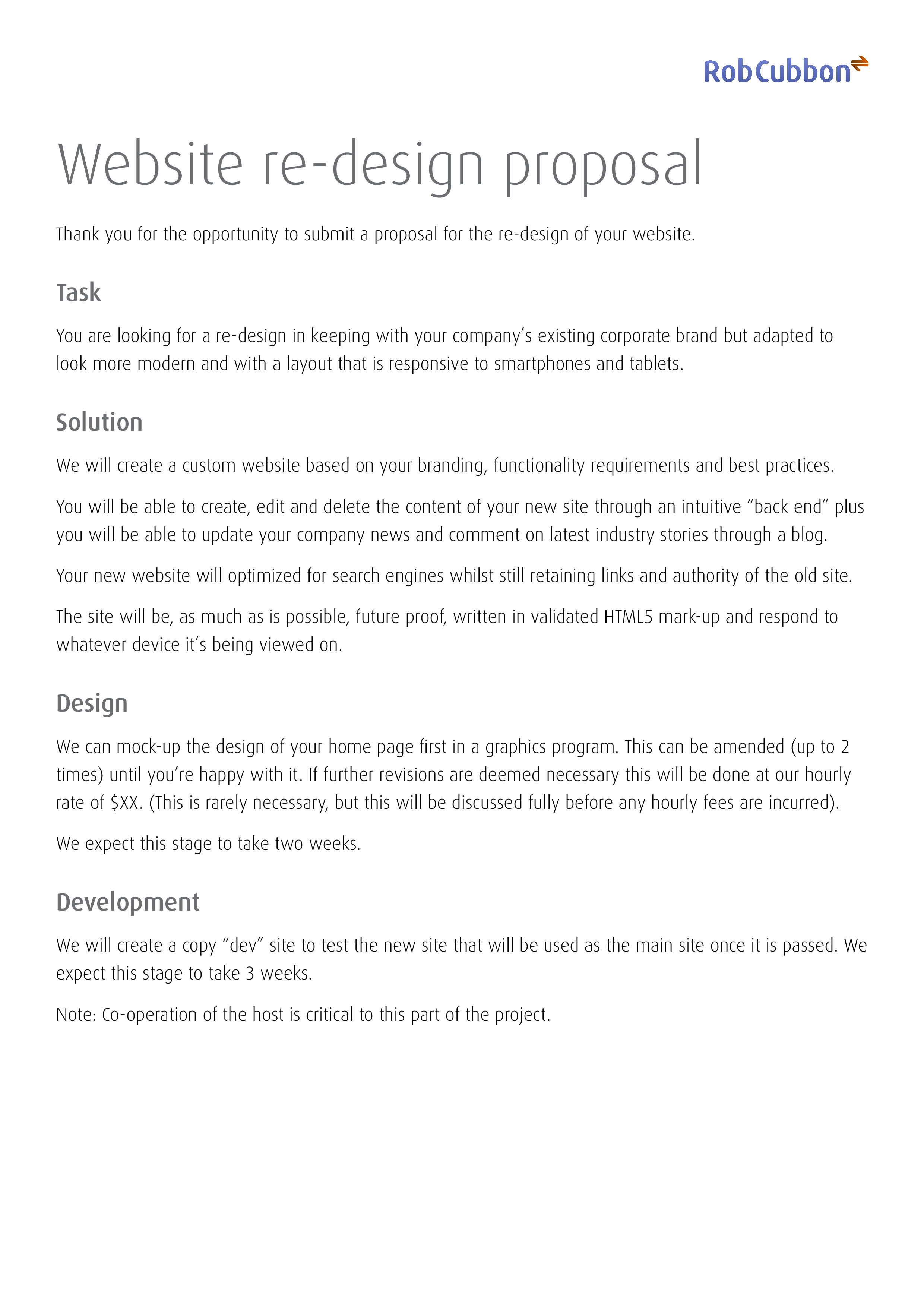 Kostenloses Website Re Design Concept Proposal Kostenloses Website Re Design Concept Proposal