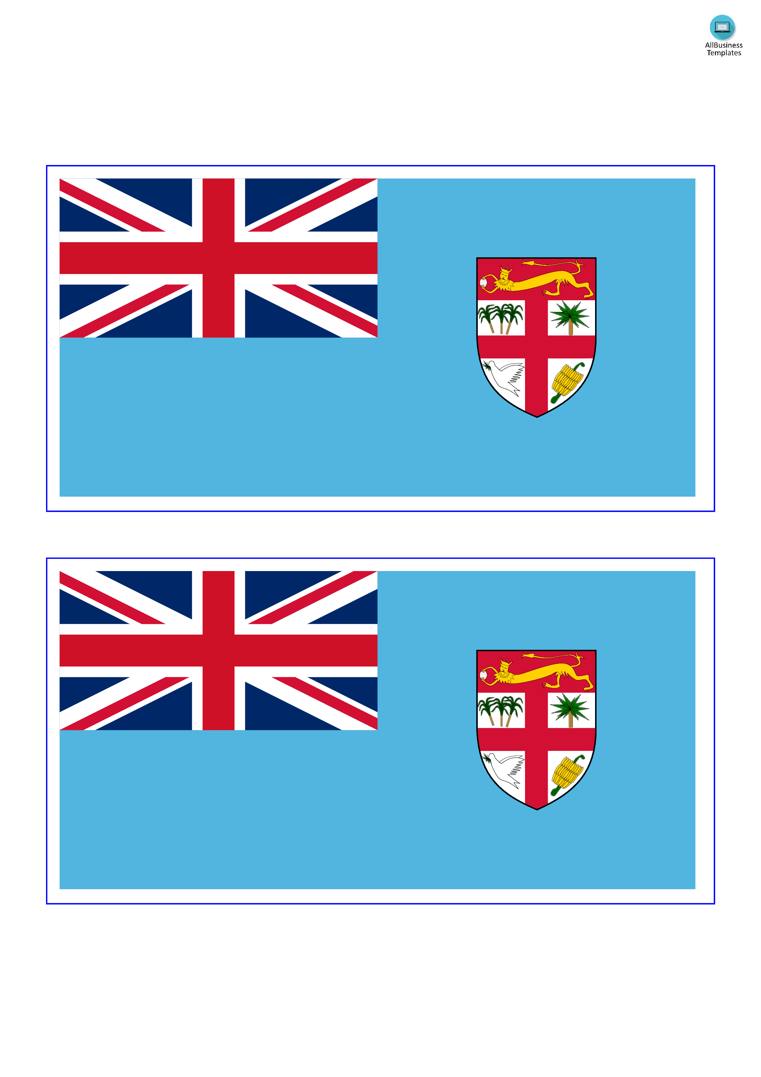 Fiji Flag 模板