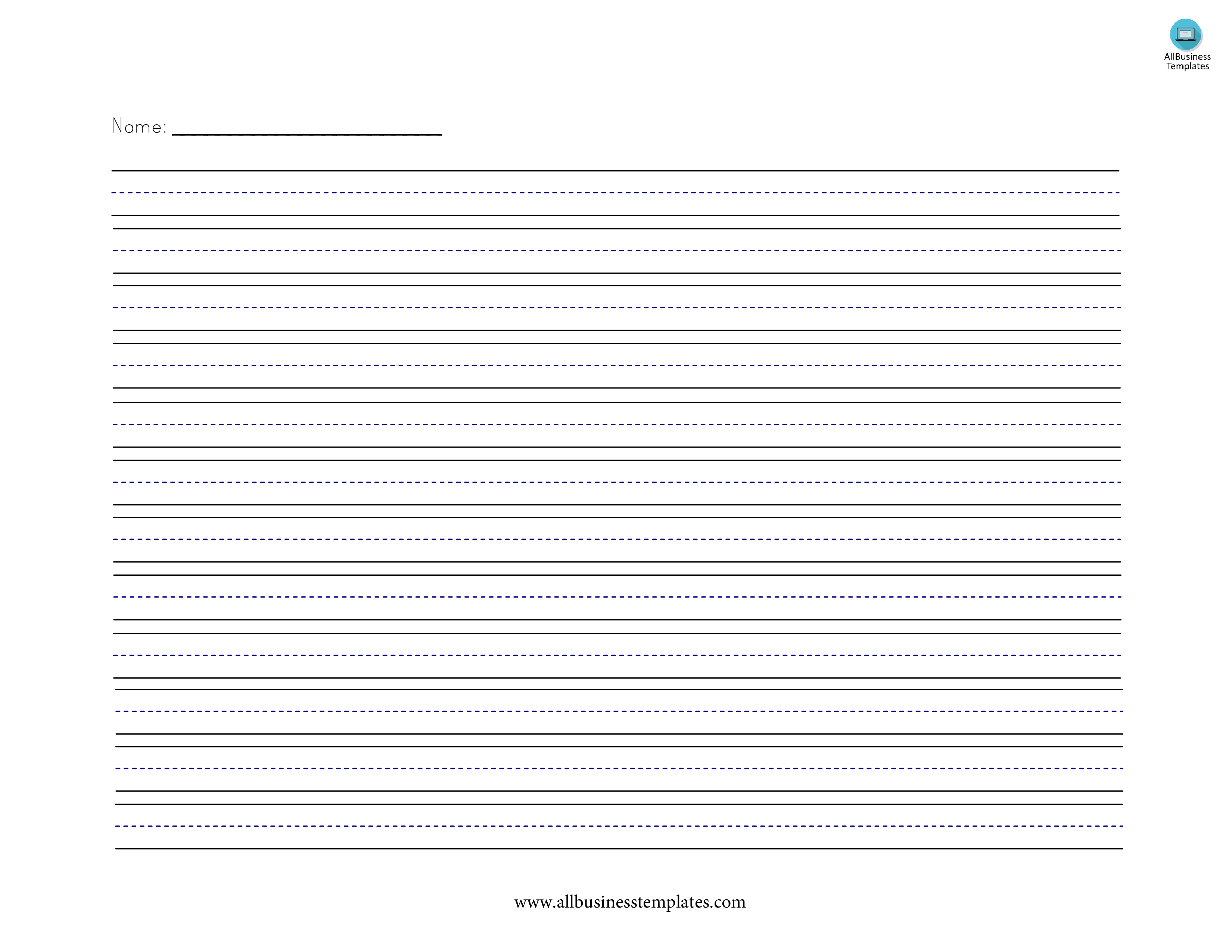 Lined paper small lines writing paper  Templates at Intended For Microsoft Word Lined Paper Template