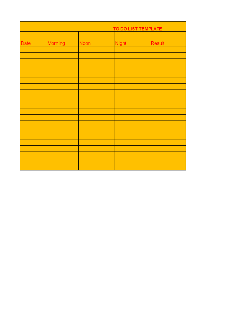 to do checklist excel spreadsheet modèles