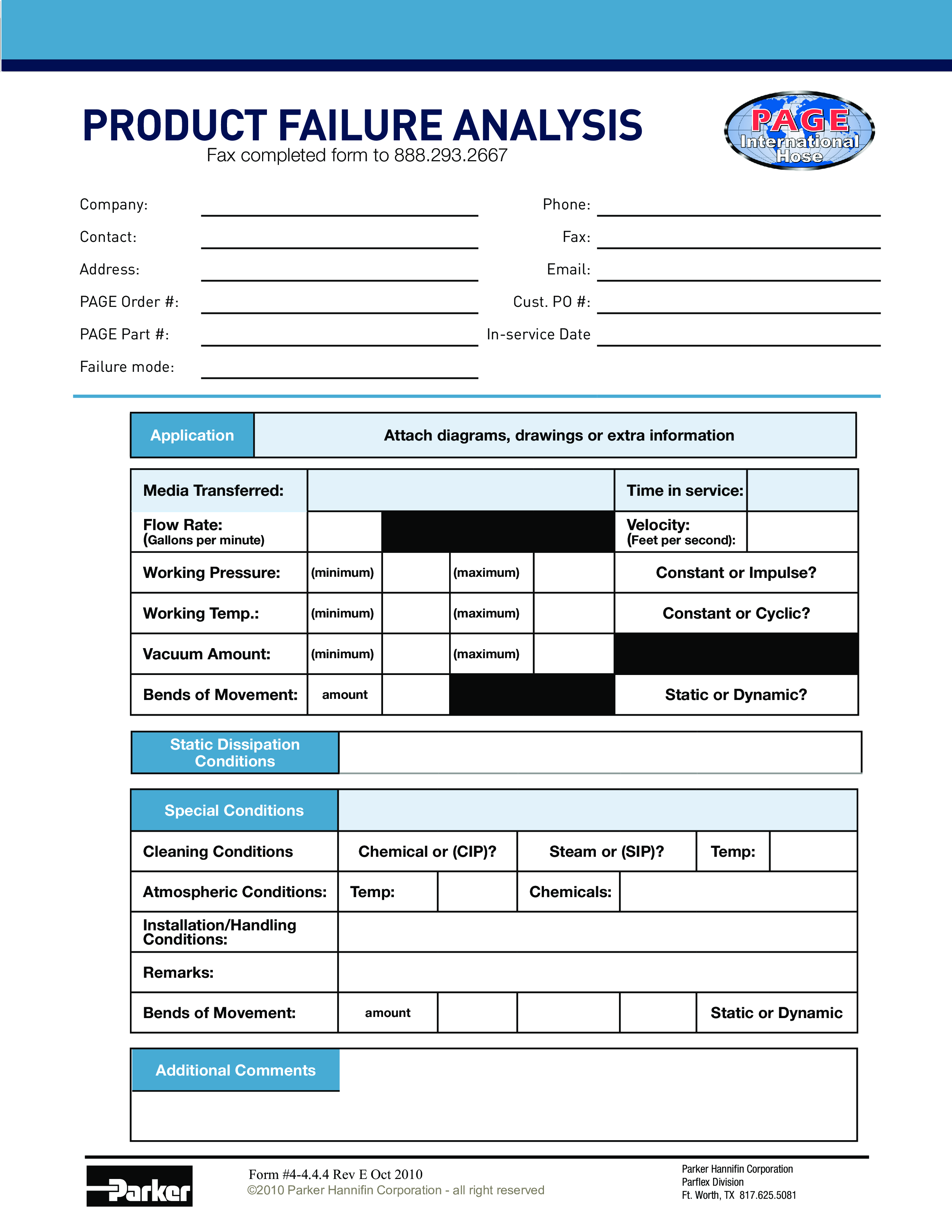 product failure analysis modèles