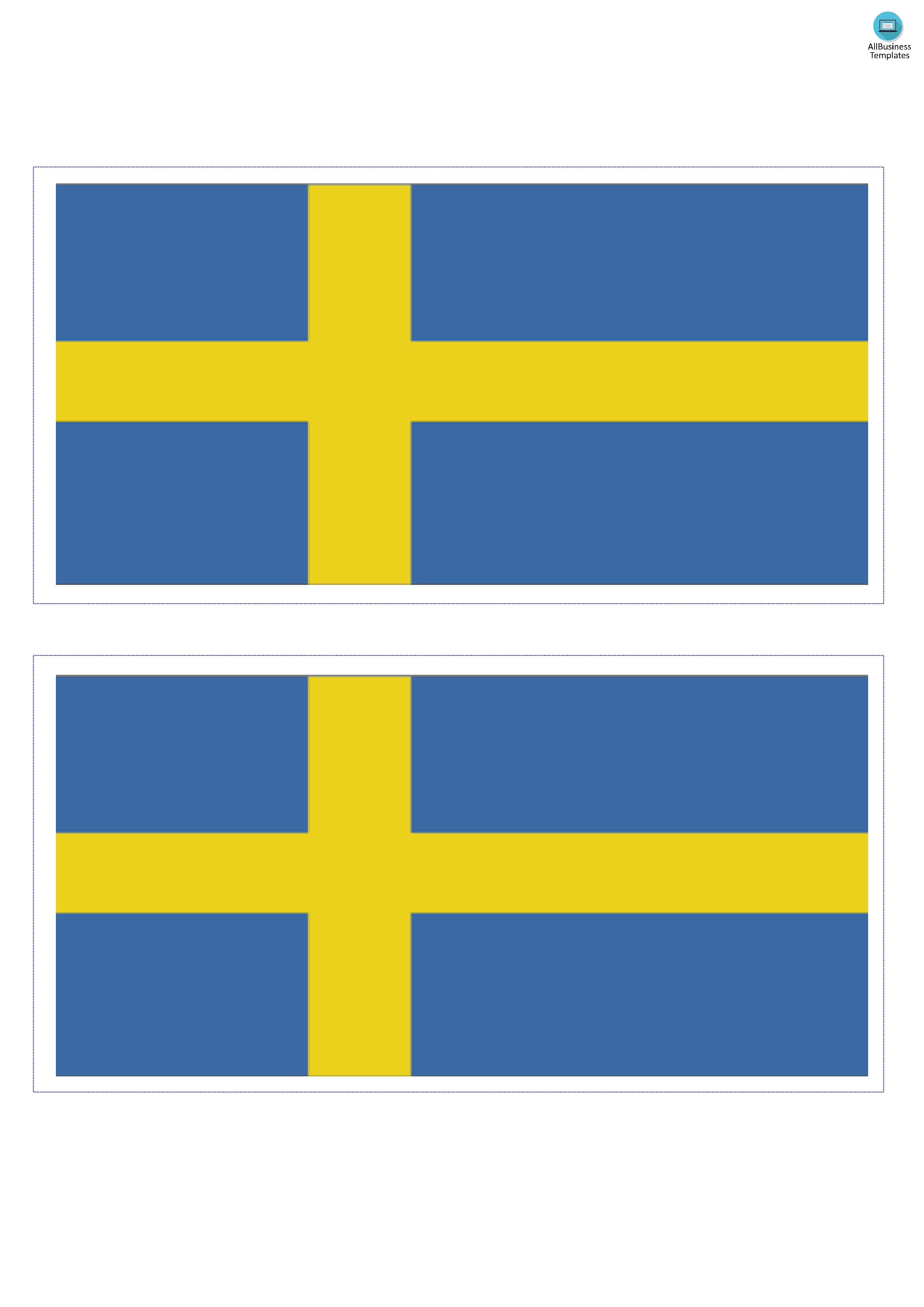 Sweden Flag Templates at