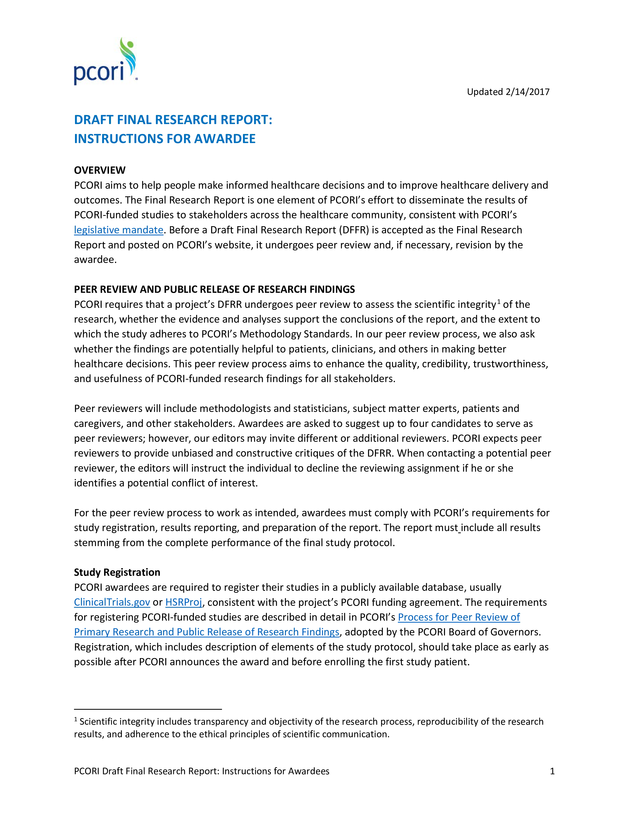 research report structure template