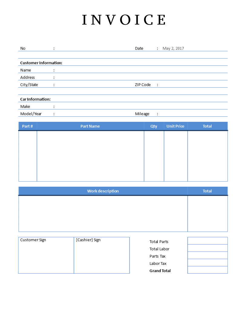 Auto Detailing Invoice Template from www.allbusinesstemplates.com