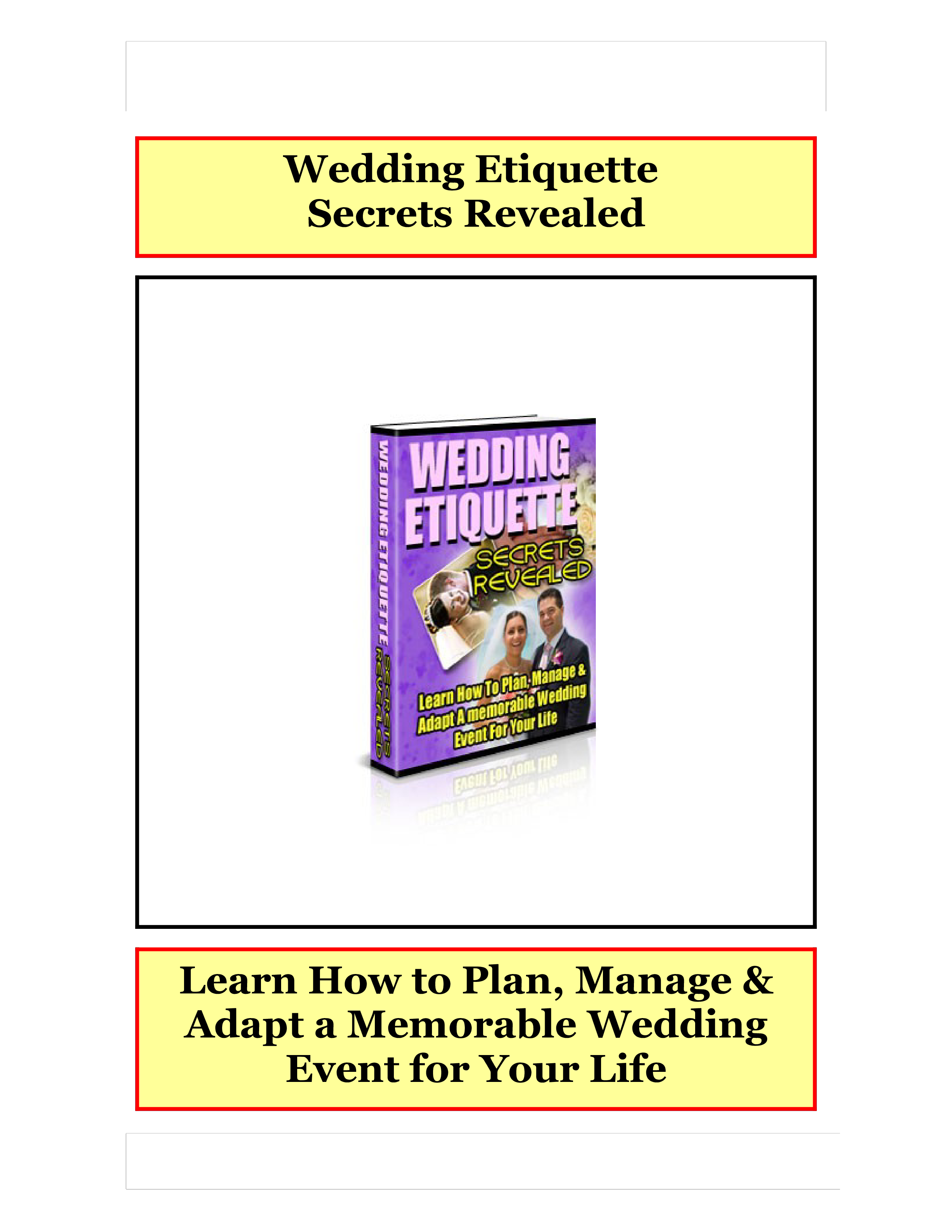 Wedding Gift List Etiquette 模板