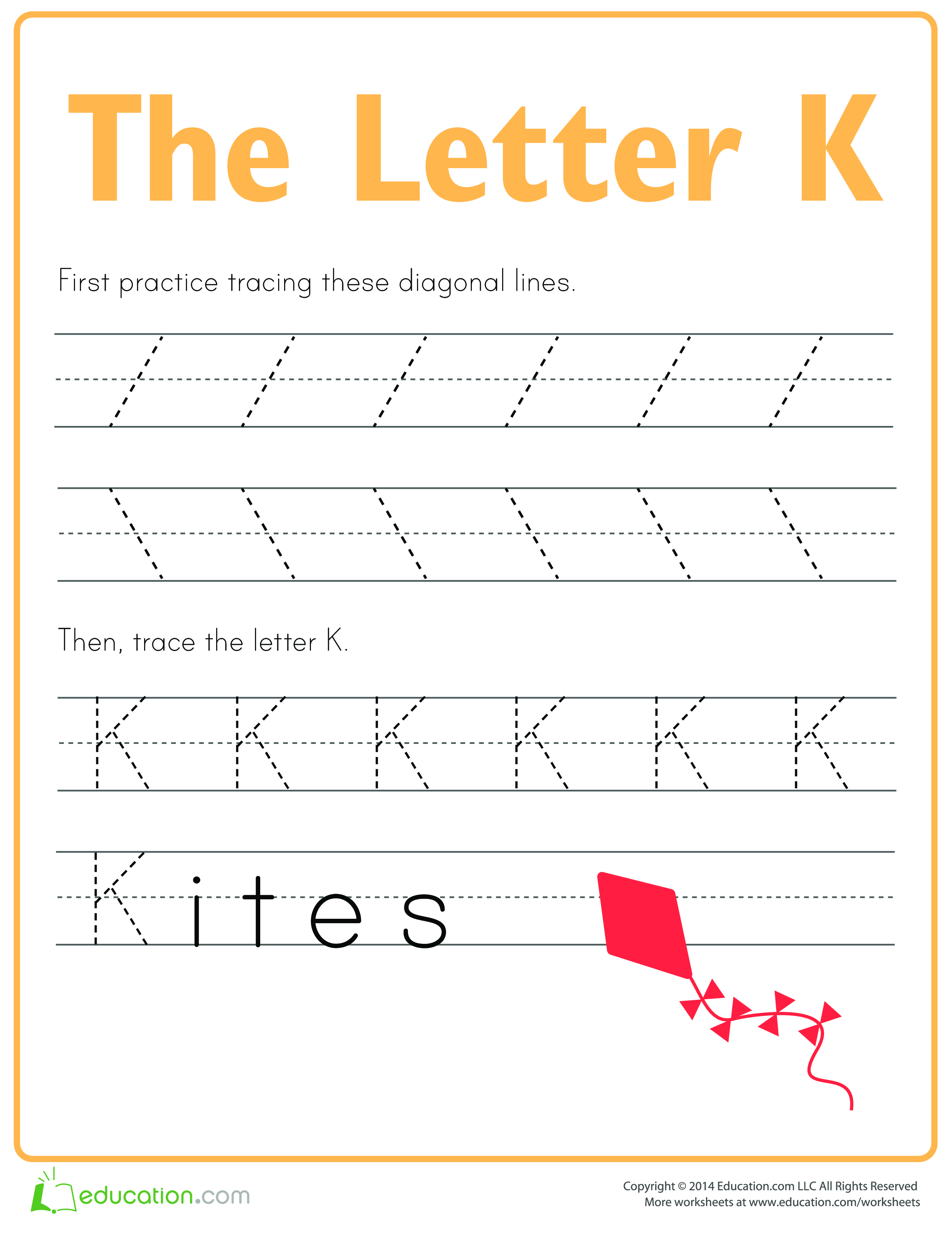 Learn to write letter K main image
