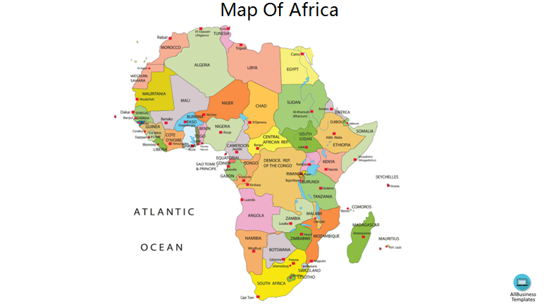 map of africa outline Hauptschablonenbild