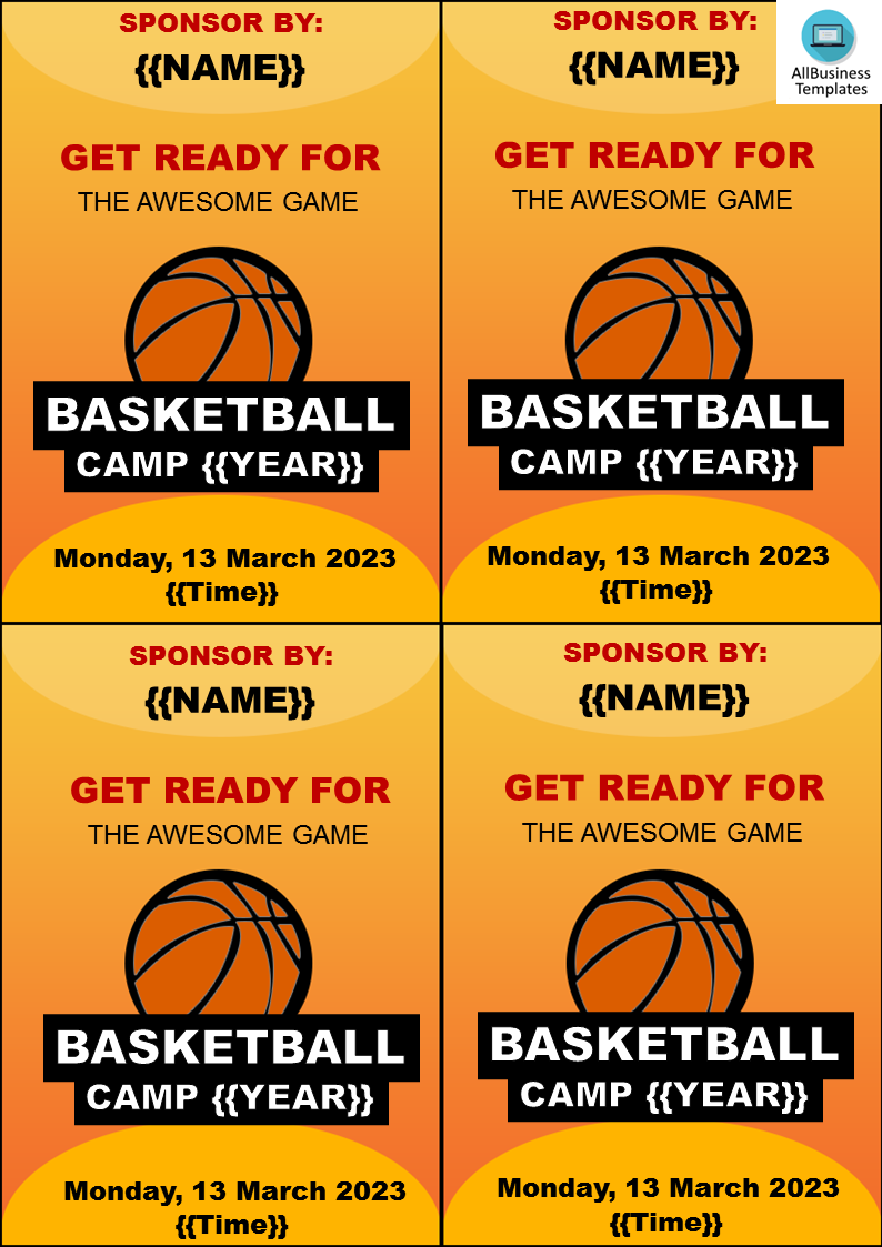 flyer basketball template