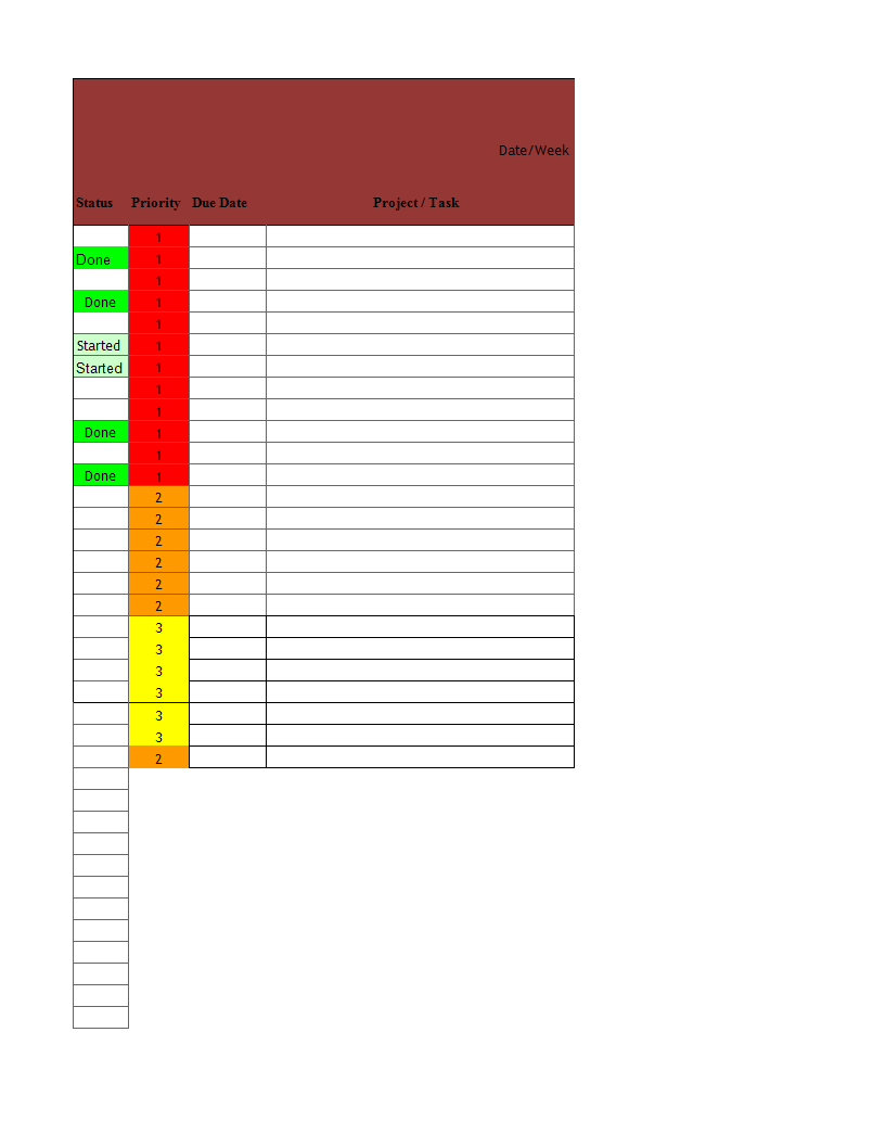 project checklist excel example plantilla imagen principal