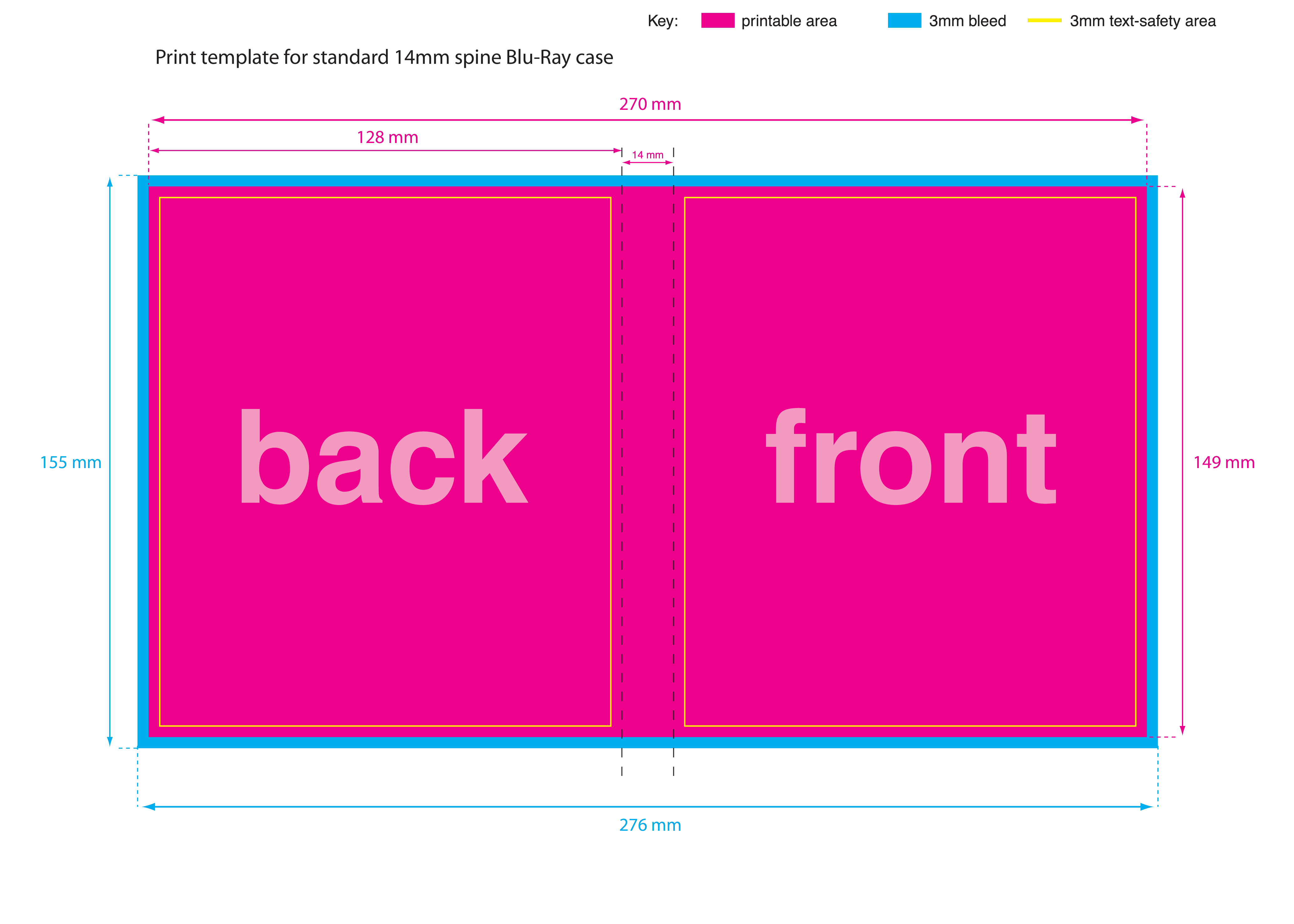 blu ray case template