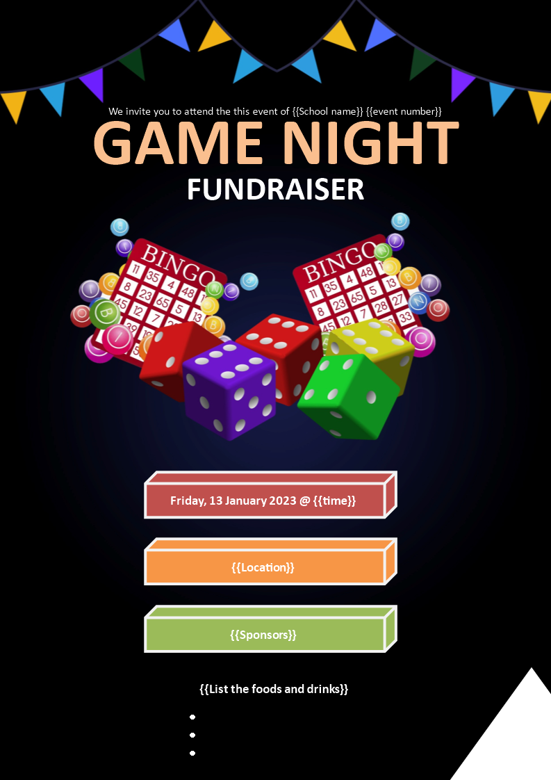 game night poster template