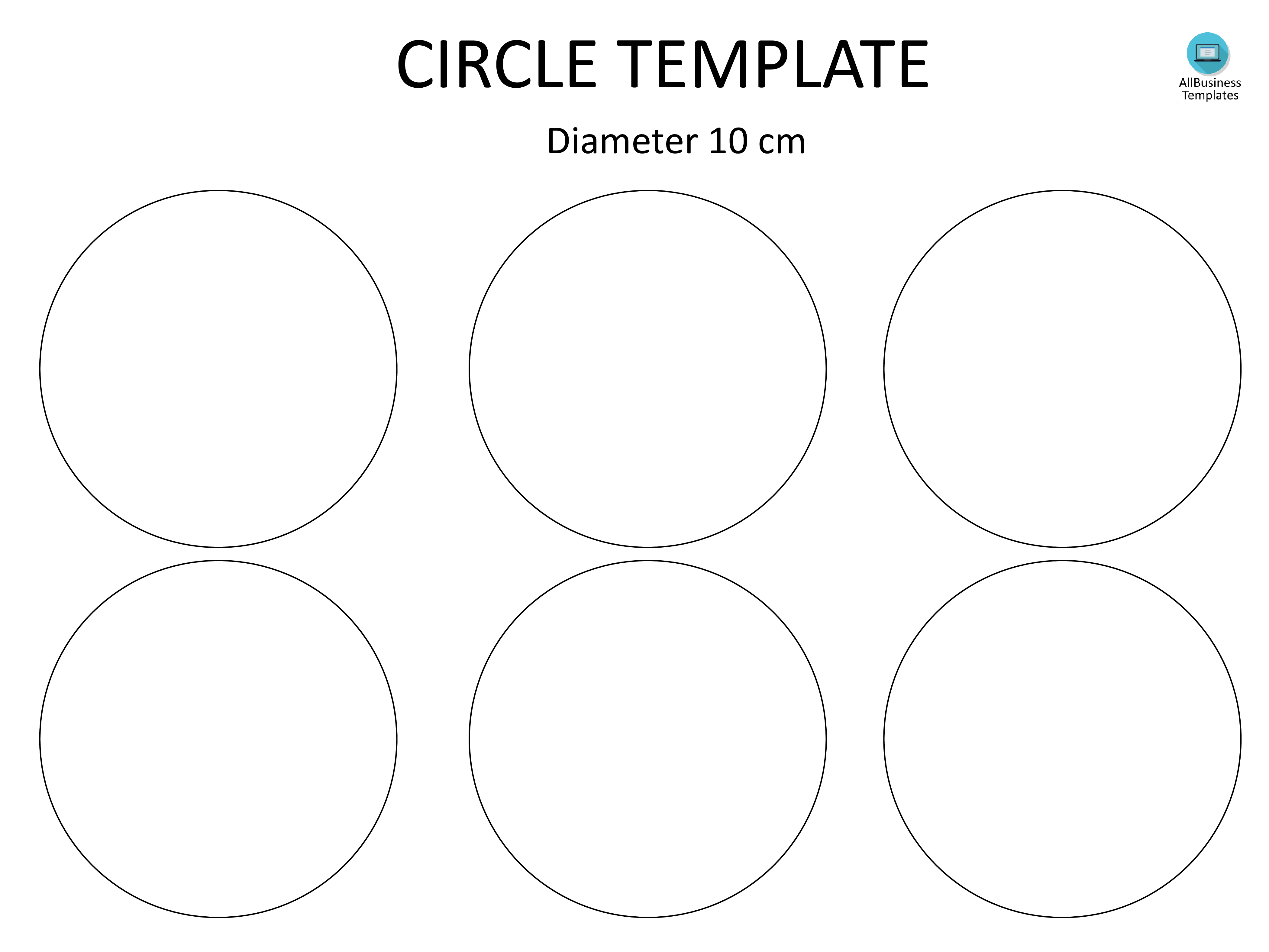 kreisschablonen durchmesser mit 10cm template