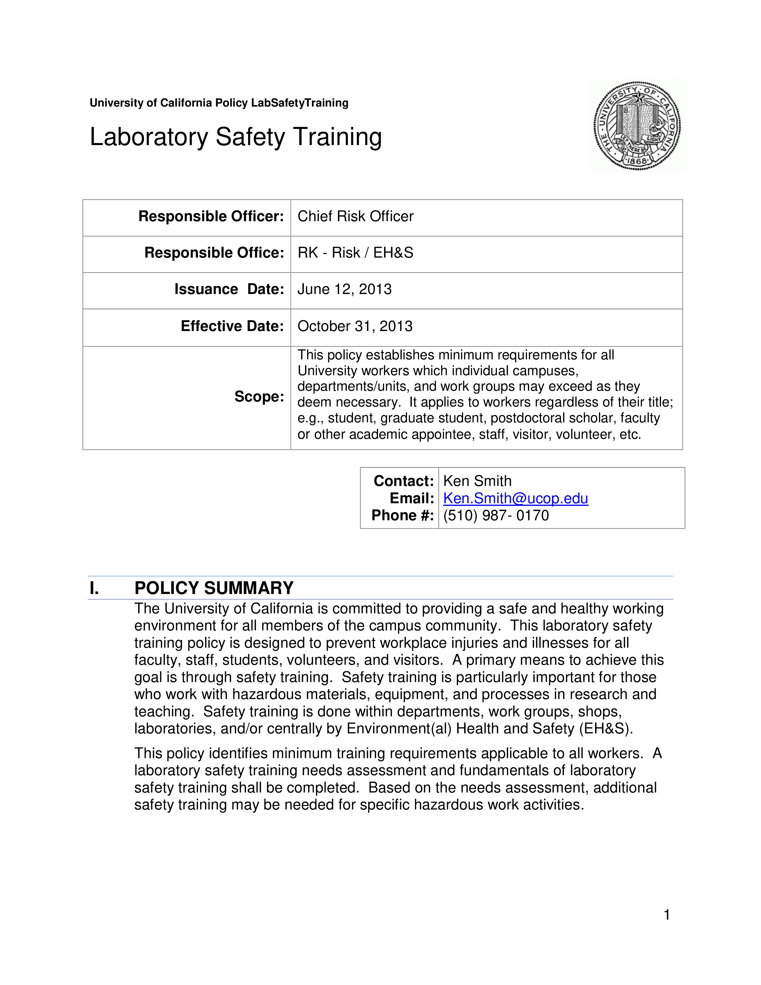 Lab Safety Training main image