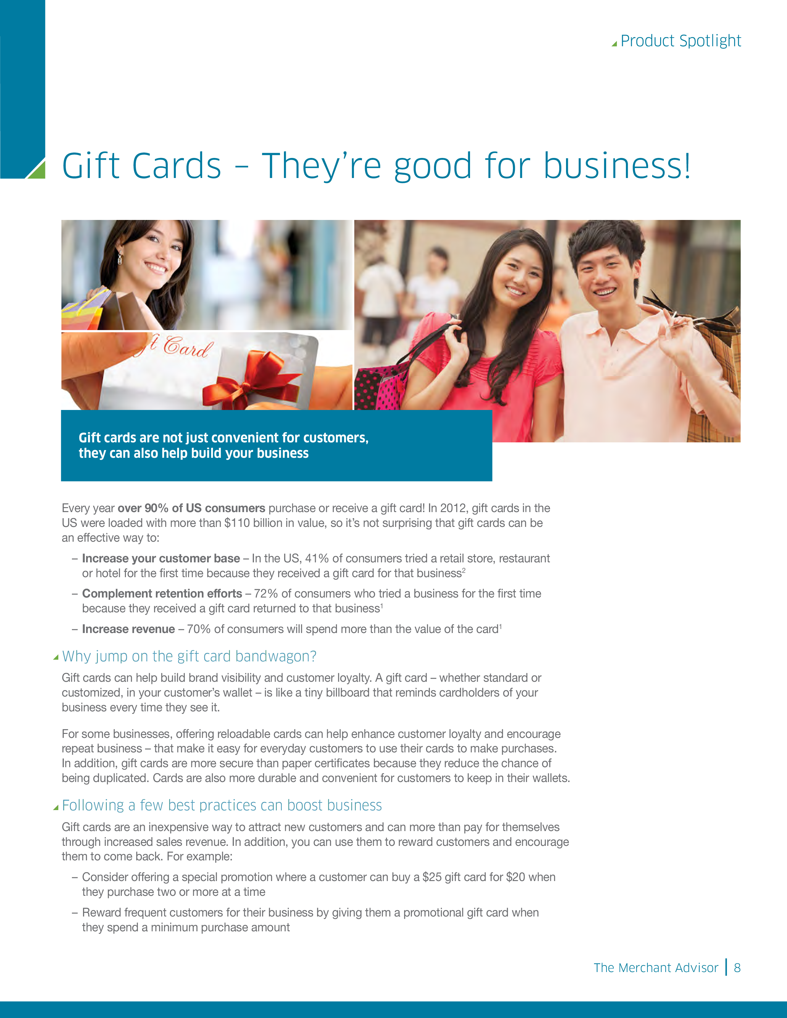 business gift certificate Hauptschablonenbild