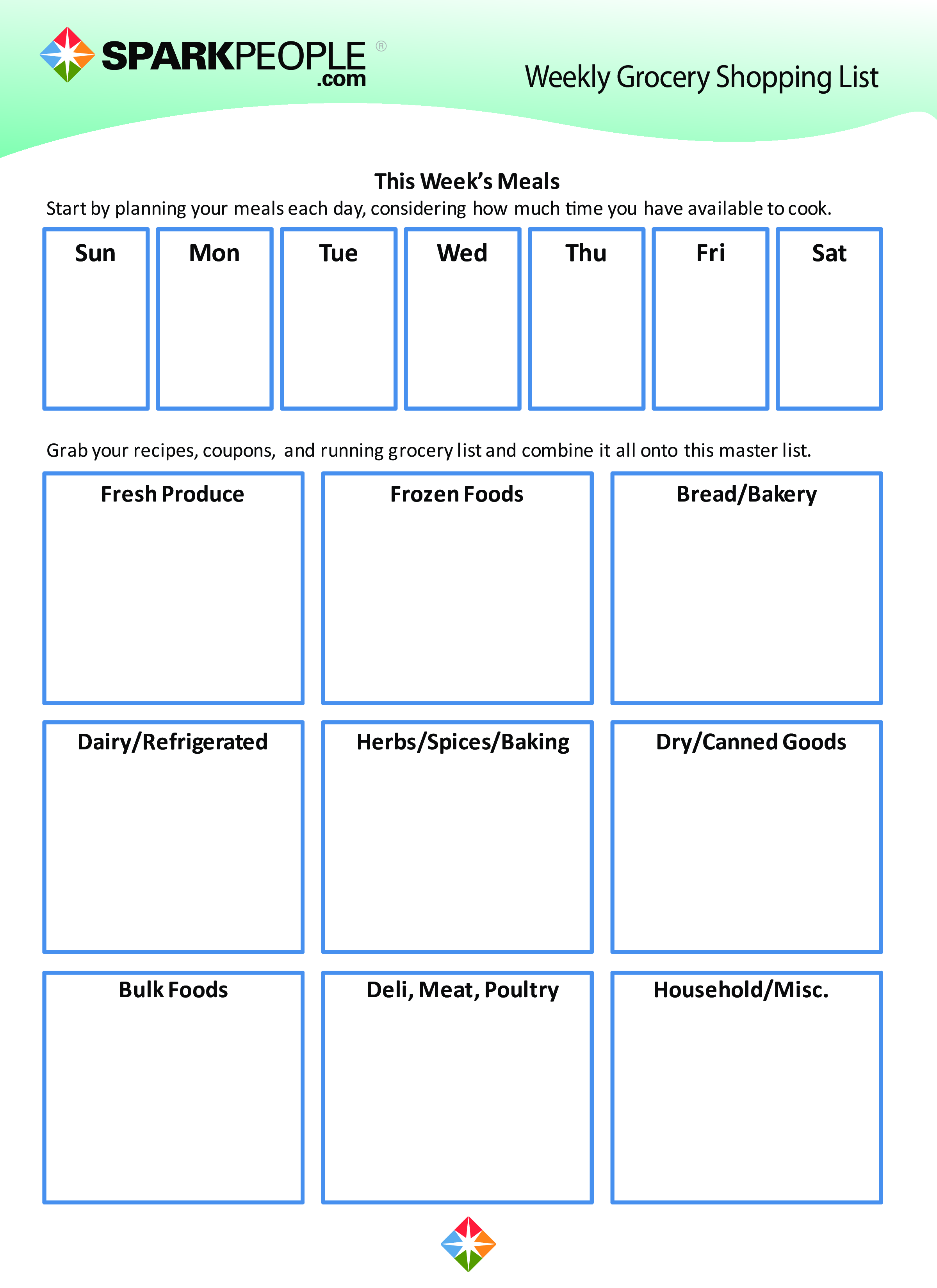 grocery shopping list printable voorbeeld afbeelding 