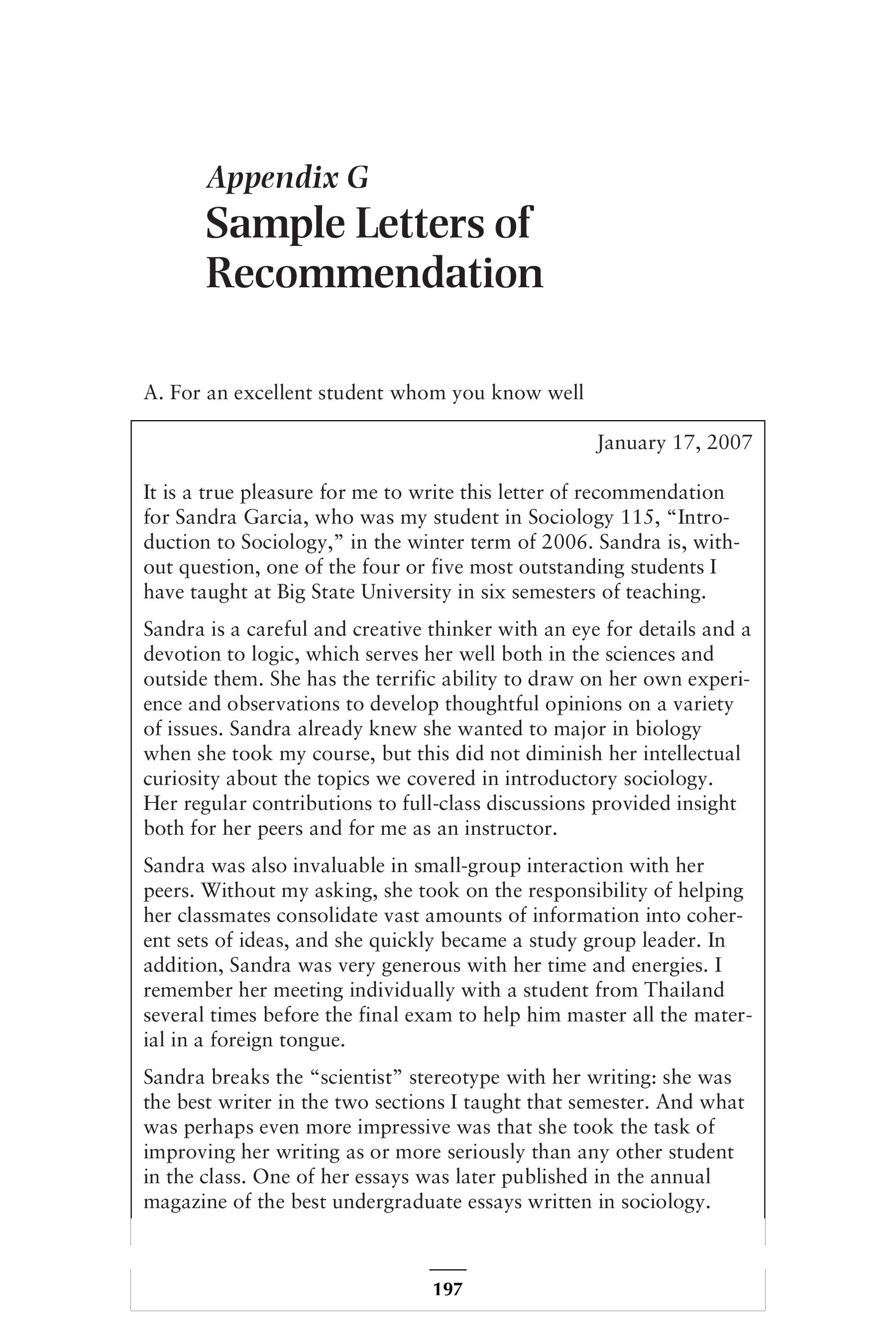 Free Letter Of Recommendation For Sociology Student Templates At