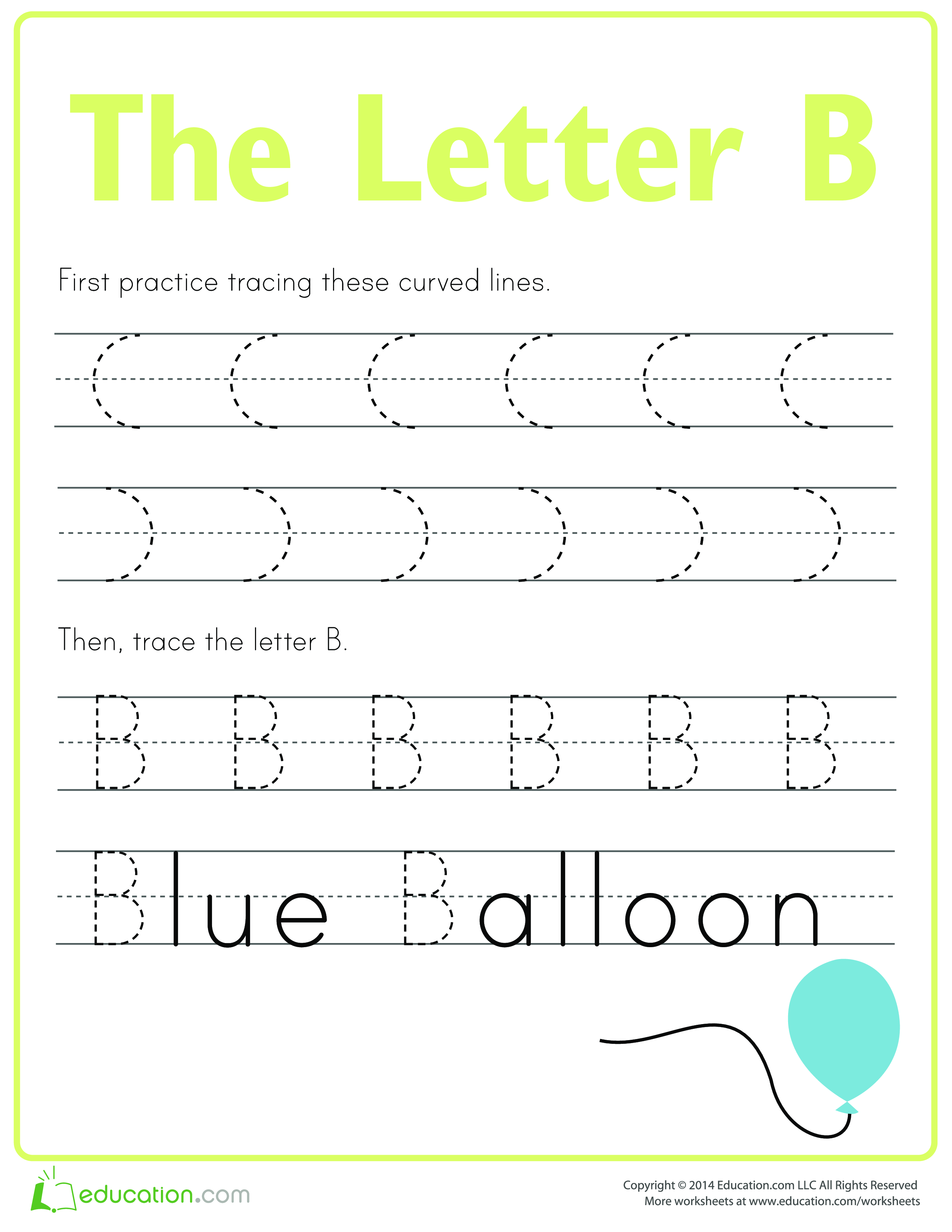 Practice to write letter B Templates at