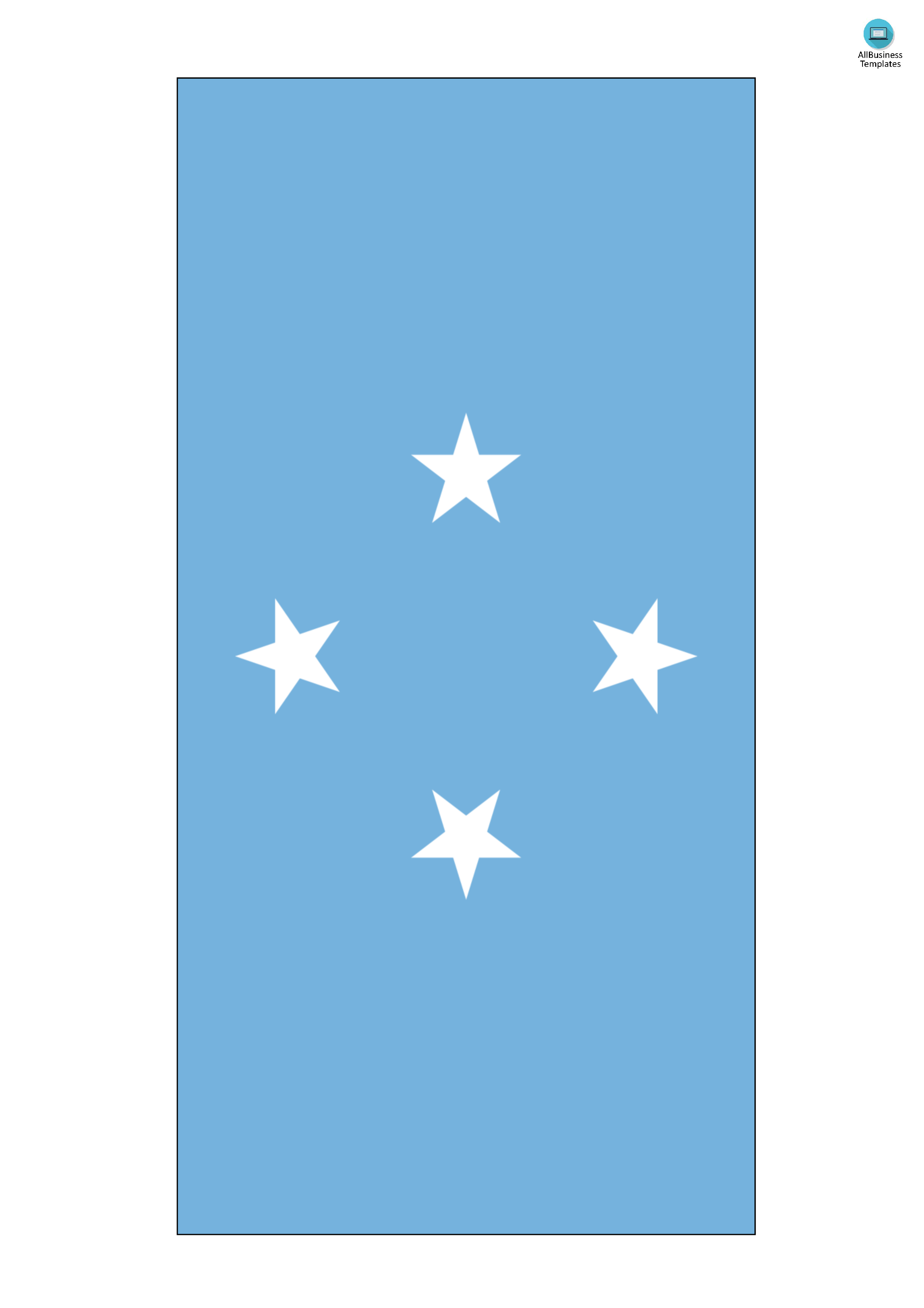 micronesia flag voorbeeld afbeelding 