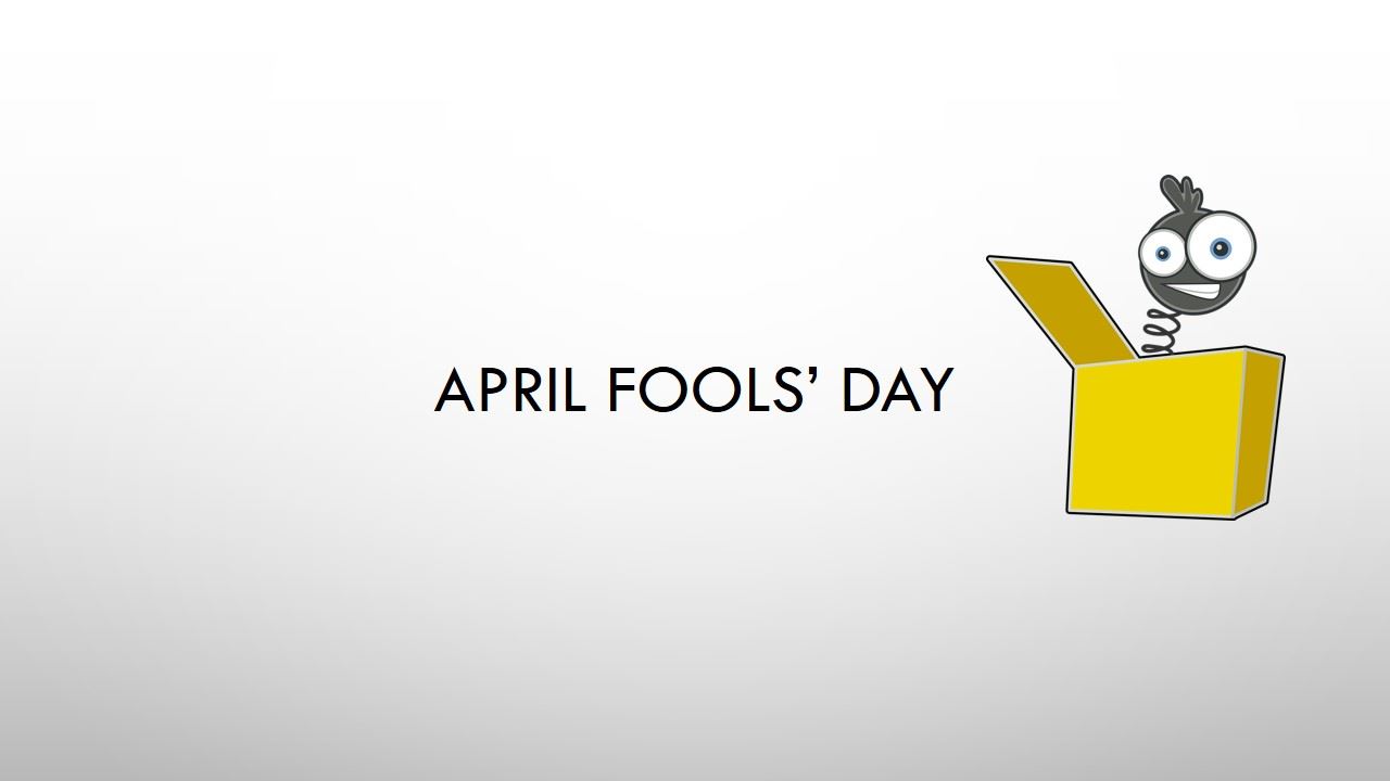 april fools' day presentation template modèles