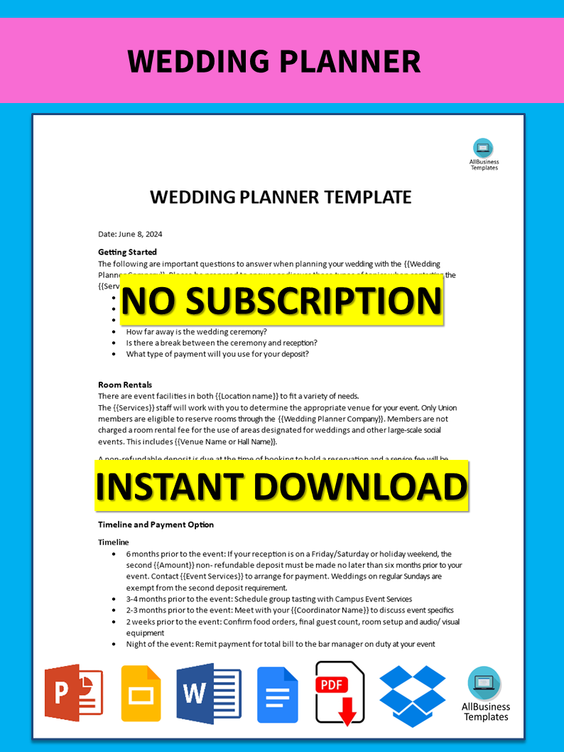 Wedding Planner main image