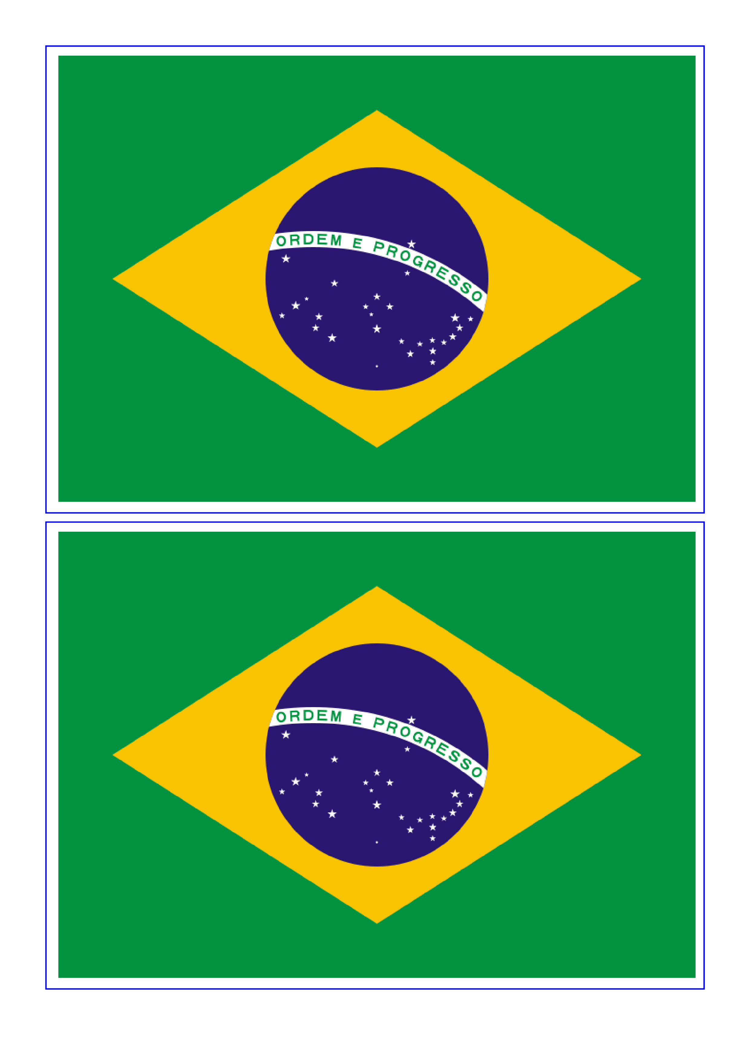 brazil flag template