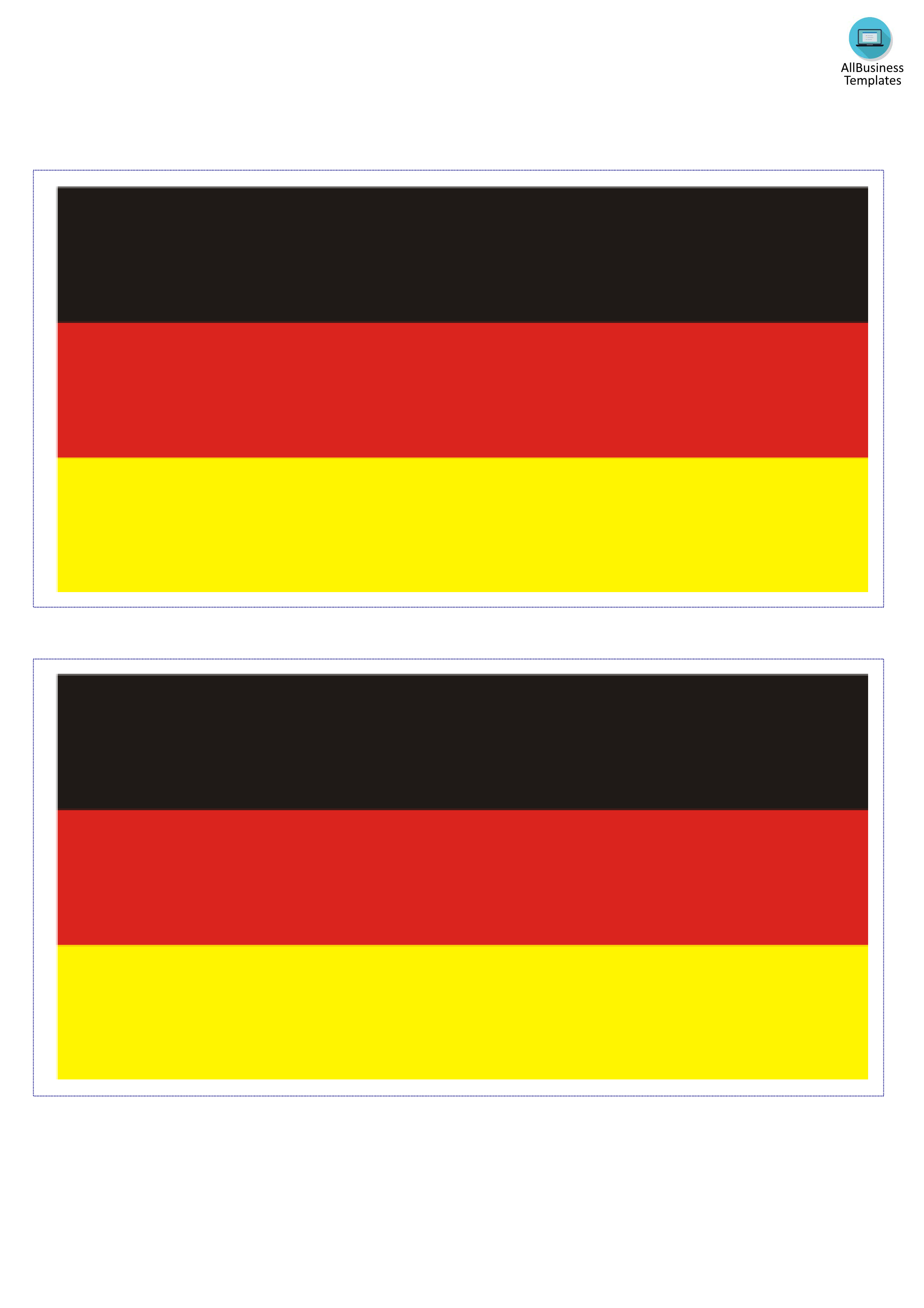 Printable Germany Flag