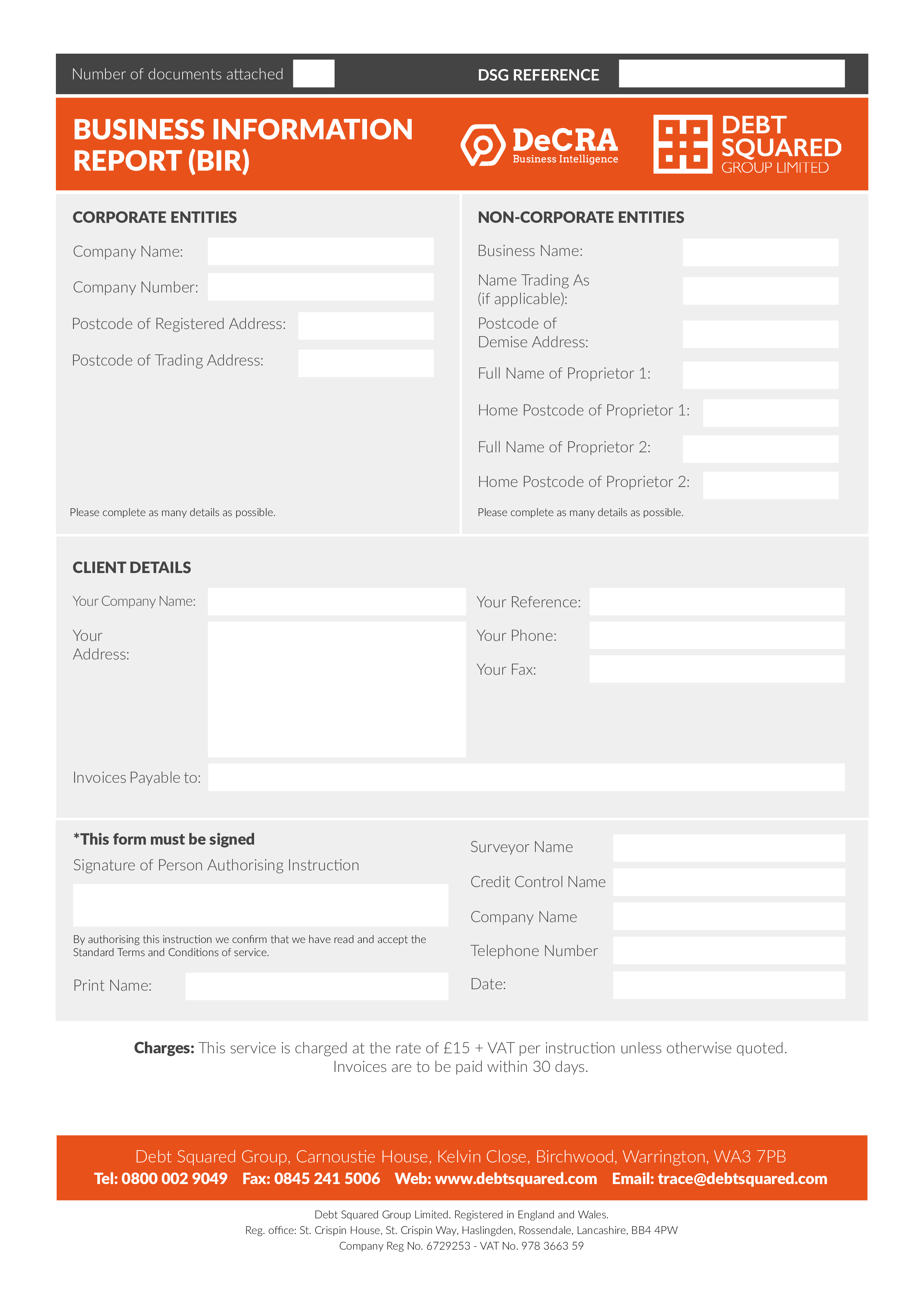 business information template