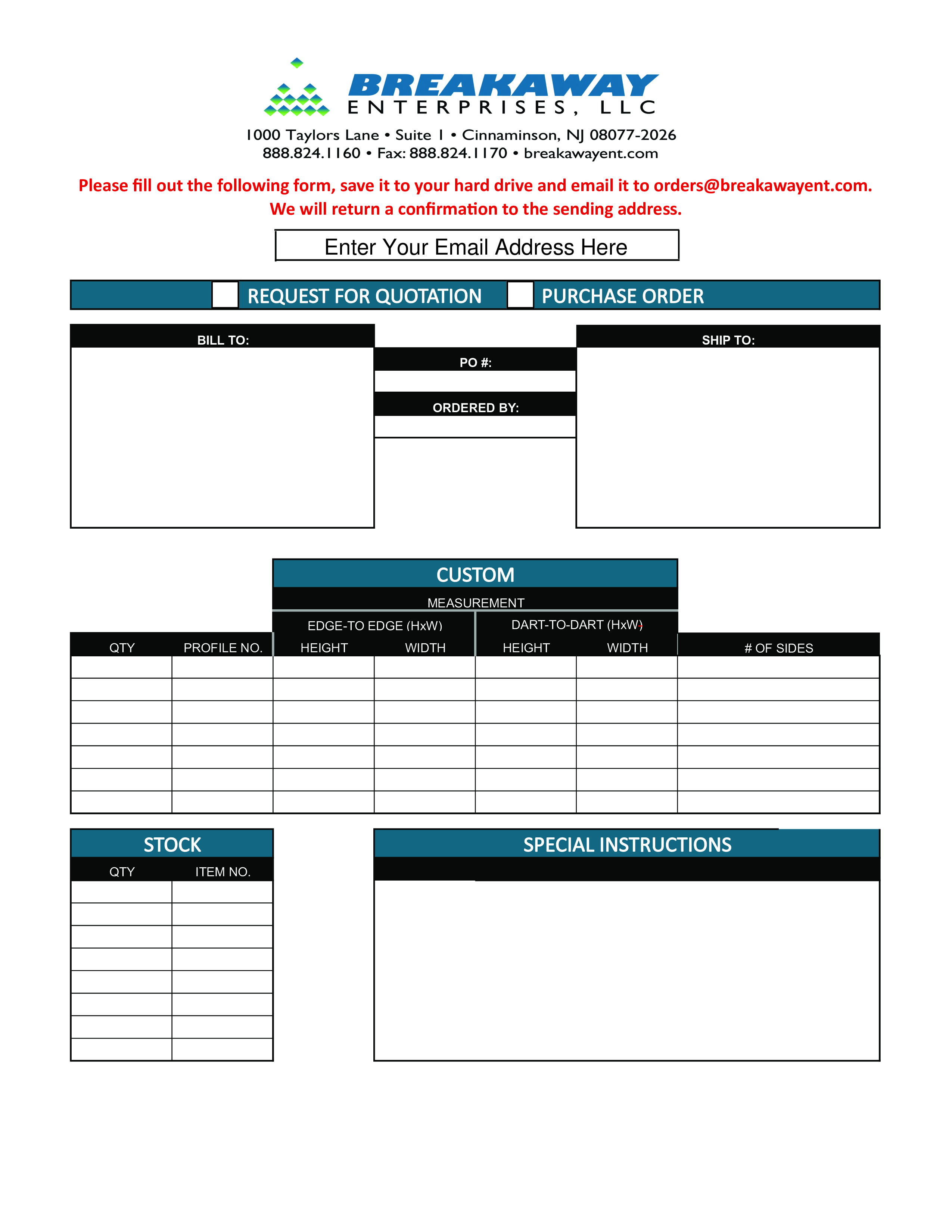 stock quotation template