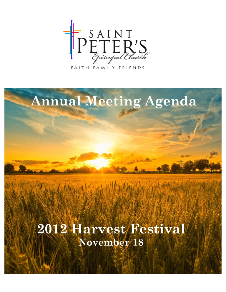 Annual Festival Agenda 模板