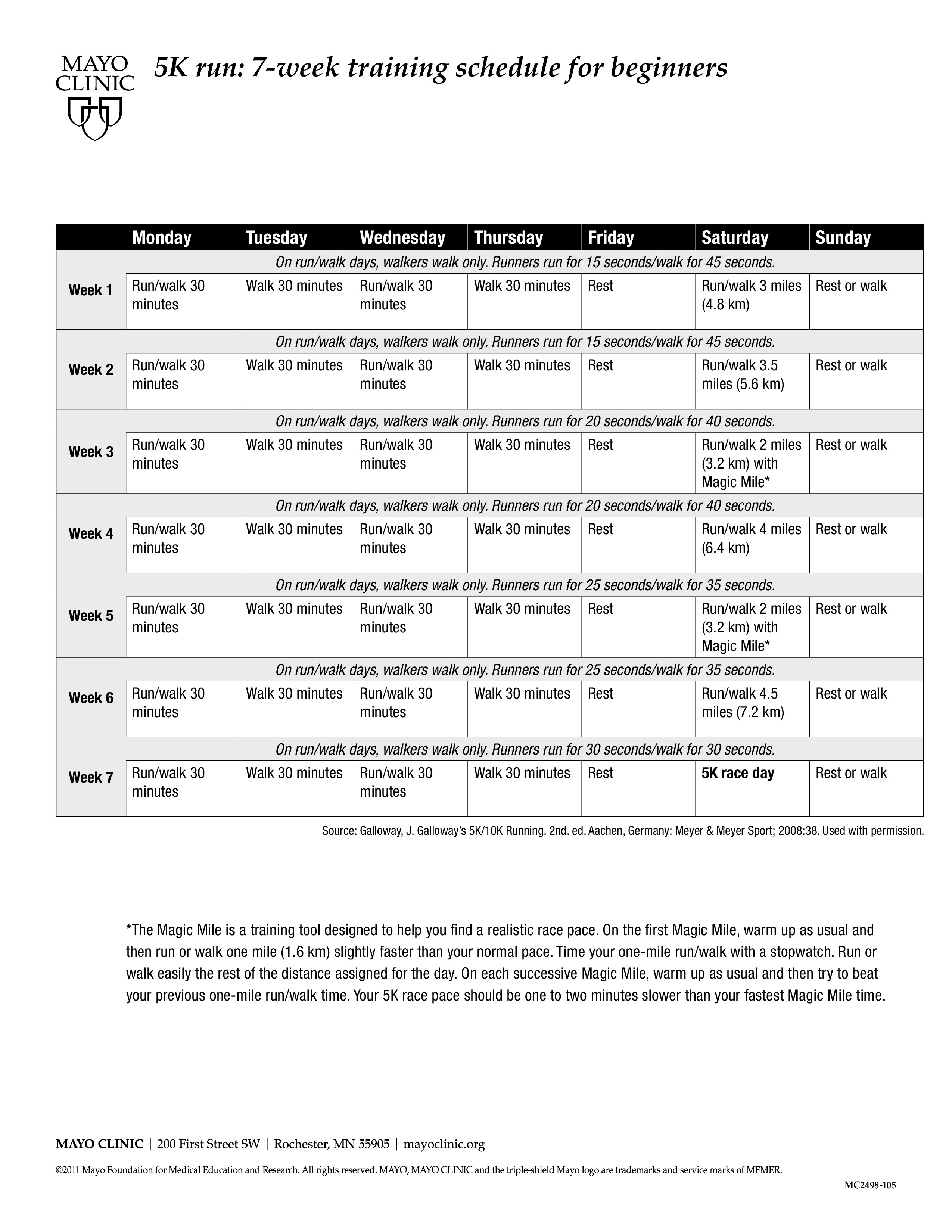 weekly training schedule sample voorbeeld afbeelding 